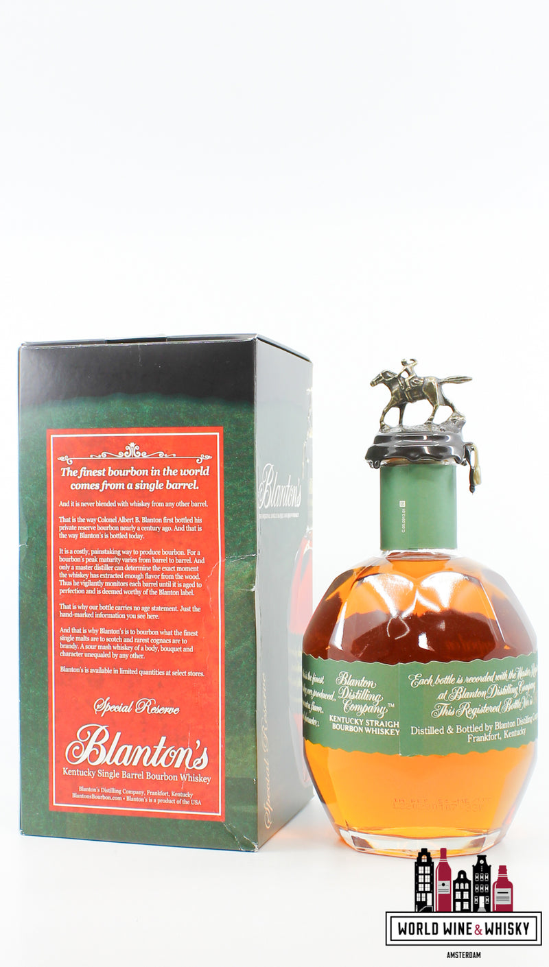 Blanton's 2022 - Single Barrel Bourbon - Special Reserve - Vat 141 40% (groen label)