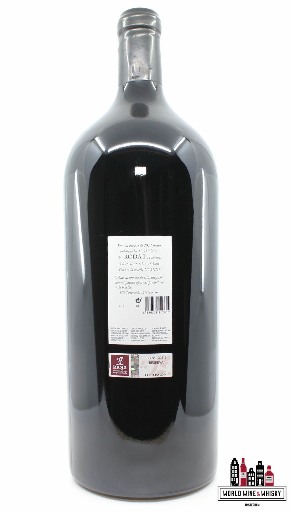 Bodega Roda I 2014 - Reserva Rioja 14% 6 Liter Methusalem (in OWC)