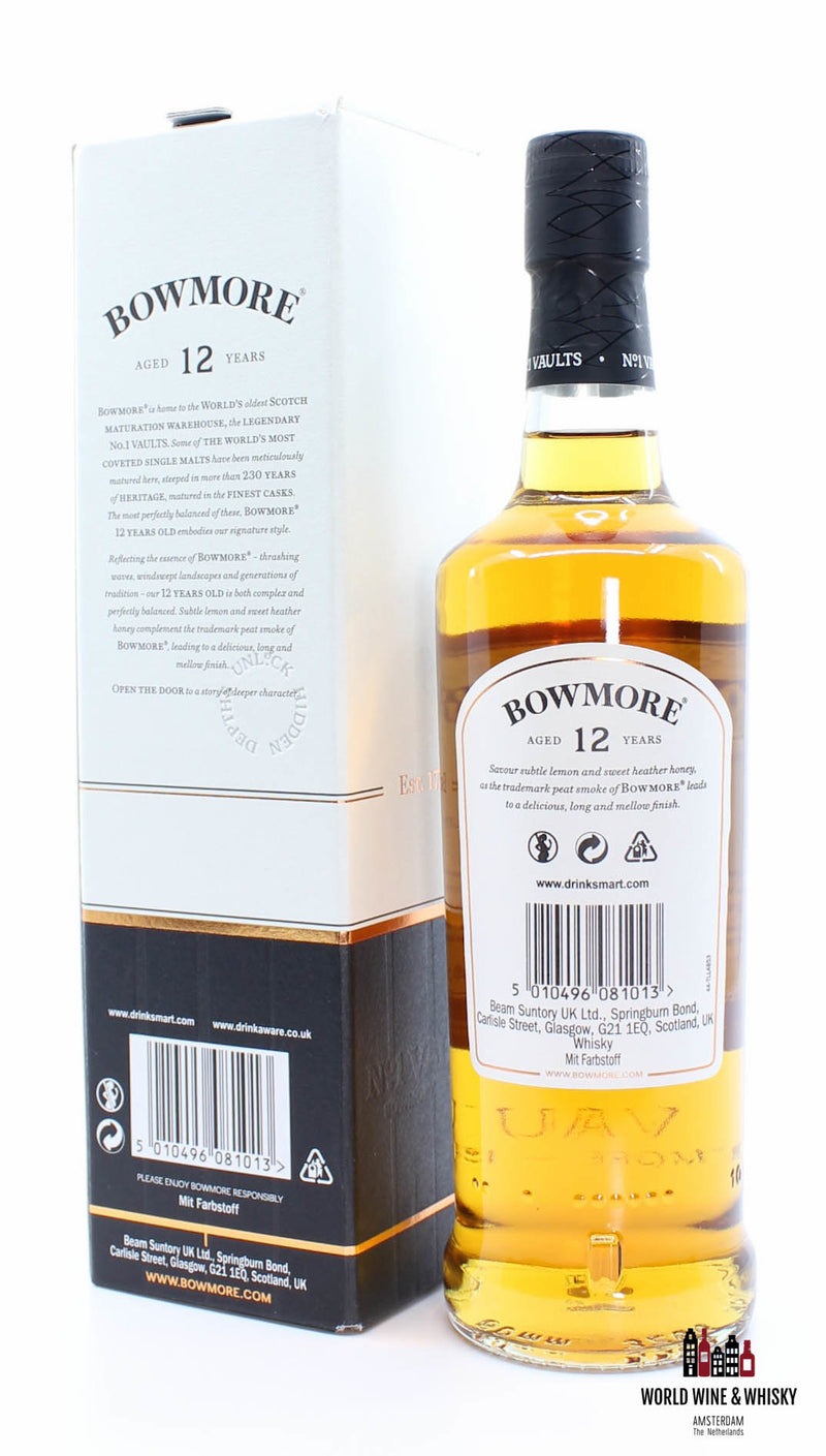 Bowmore 12 Years Old Islay Single Malt Schotse Whisky 40% 350ml (35cl)