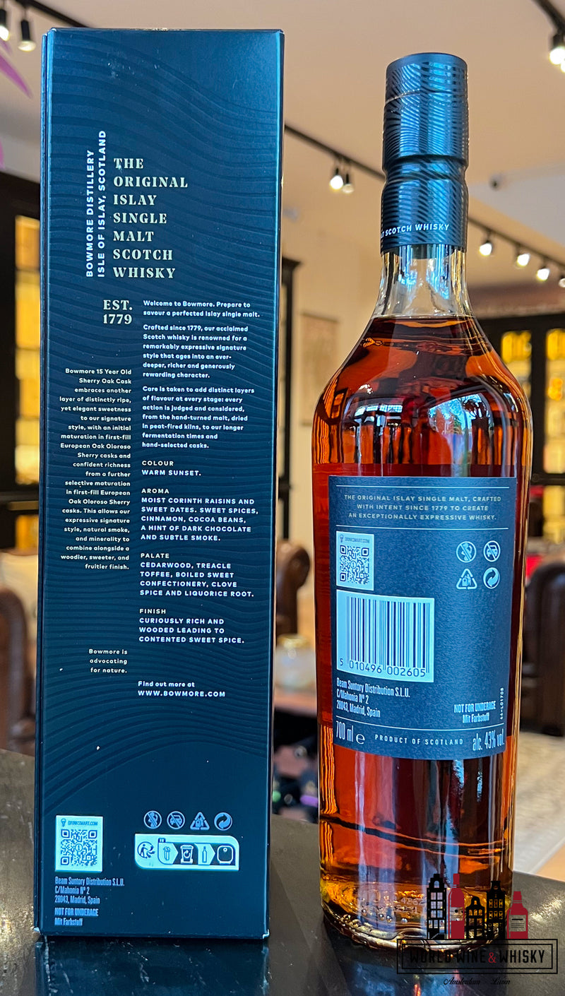 Bowmore 15 Years Old 2024 - Sherry Oak Cask 43%