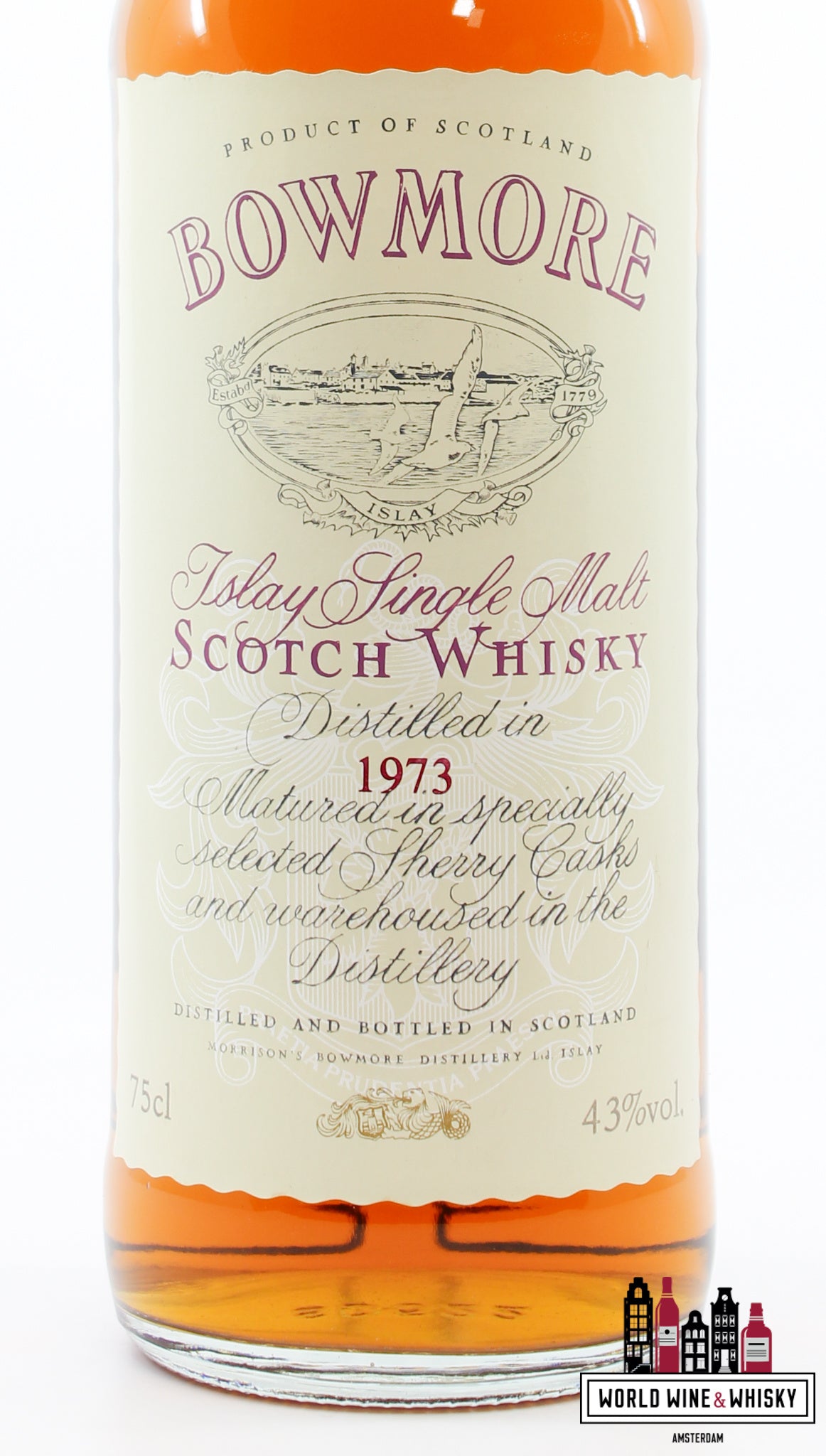 Bowmore 1973 - Sherryvaten 43% 750ml
