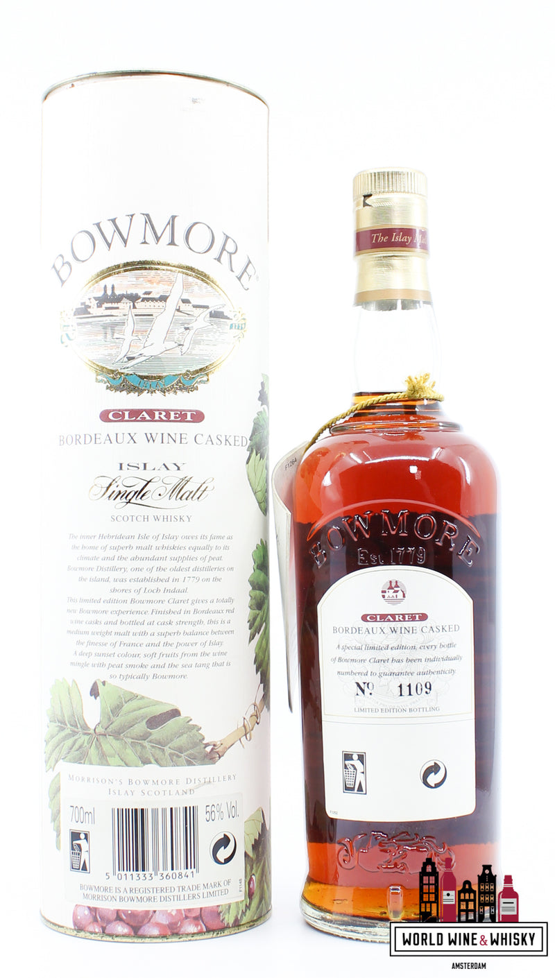 Bowmore 1999 Claret - Bordeaux wijn op vat 56% (1 van 12000)