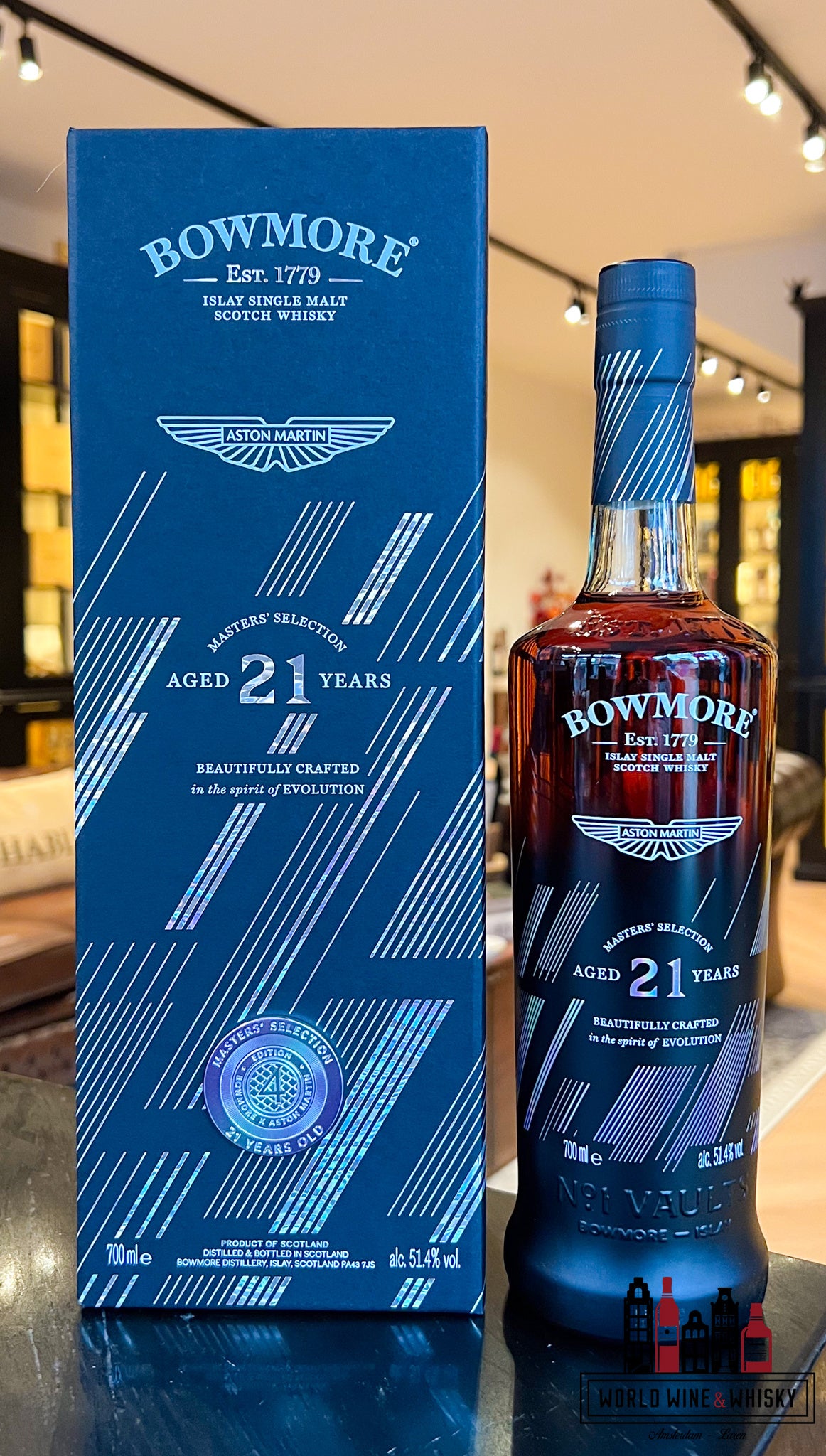 Bowmore 21 jaar oud 2024 - Aston Martin - Masters' Selection Editie 4 51,4%
