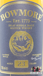 Bowmore 23 jaar oud 2021 - Geen hoeken om te verbergen - Exclusief voor reisdetailhandel 51,5% (1 van 6666)