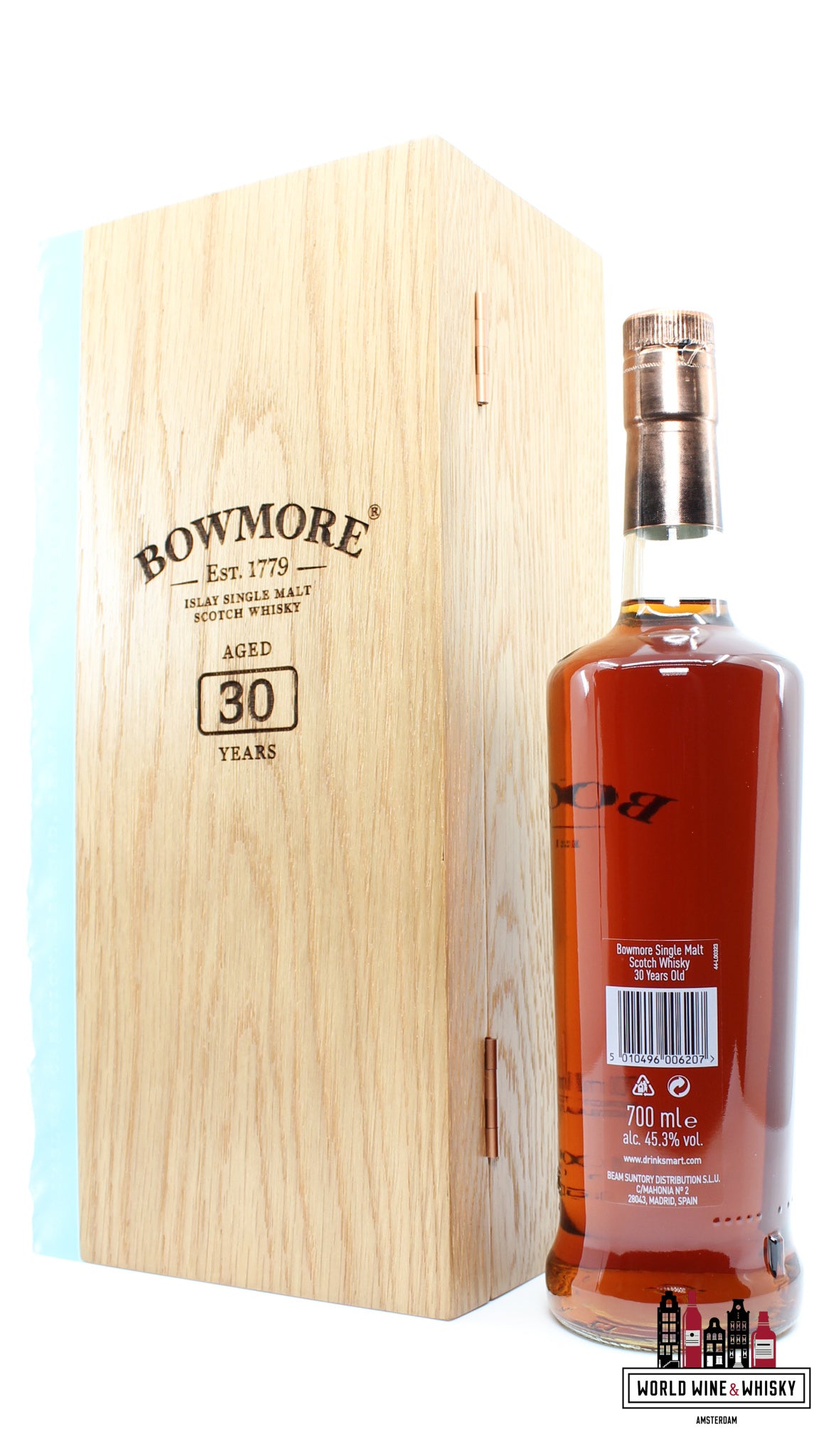 Bowmore 30 jaar oud 1989 2020 45,3% (1 van 2580) - Volledige set