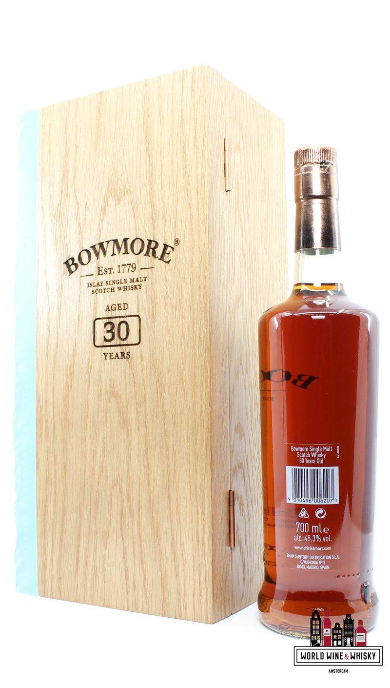 Bowmore 30 jaar oud 1989 2020 45,3% (1 van 2580) - Volledige set