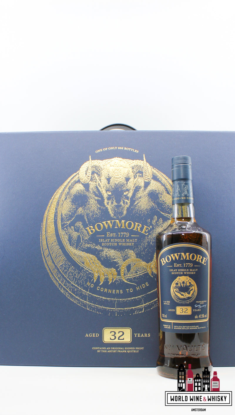 Bowmore 32 jaar oud 2021 - Geen hoeken om te verbergen - Exclusief voor reisdetailhandel 47,3% (1 van 666)