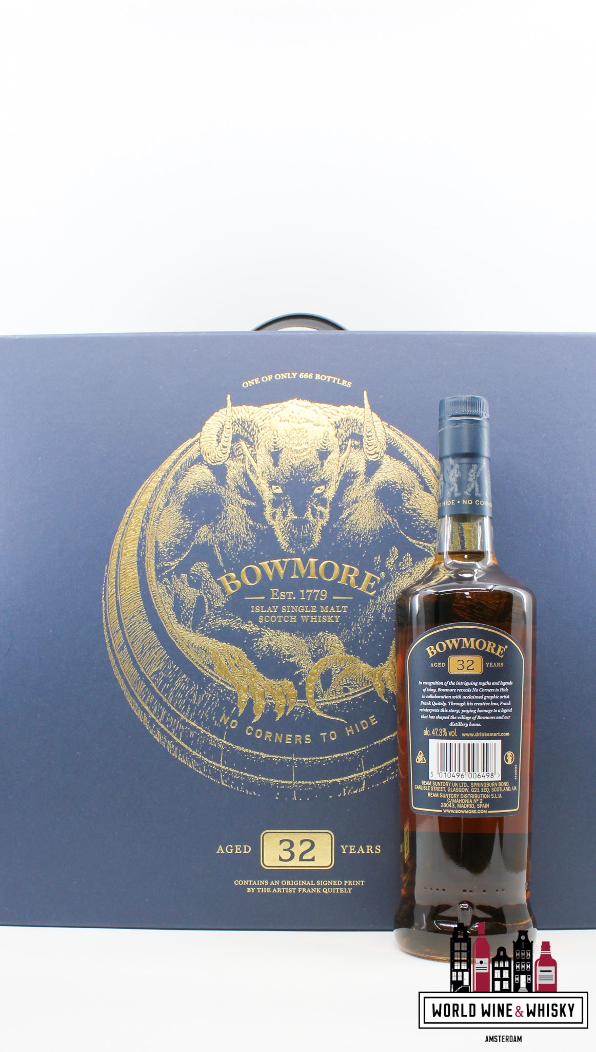 Bowmore 32 jaar oud 2021 - Geen hoeken om te verbergen - Exclusief voor reisdetailhandel 47,3% (1 van 666)