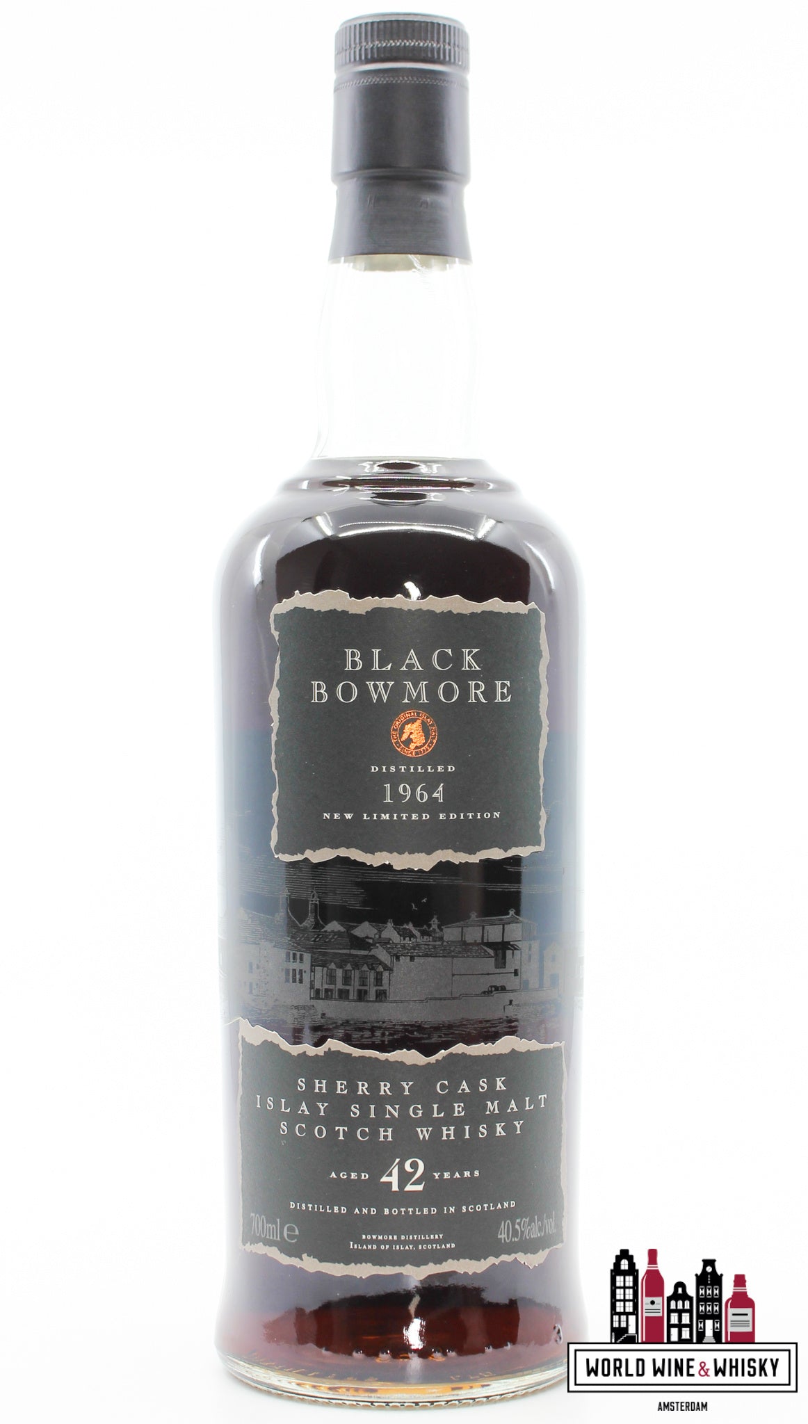 Bowmore 42 jaar oud 1964 2007 - Zwart Bowmore - De trilogie 40,5% (1 van 827)