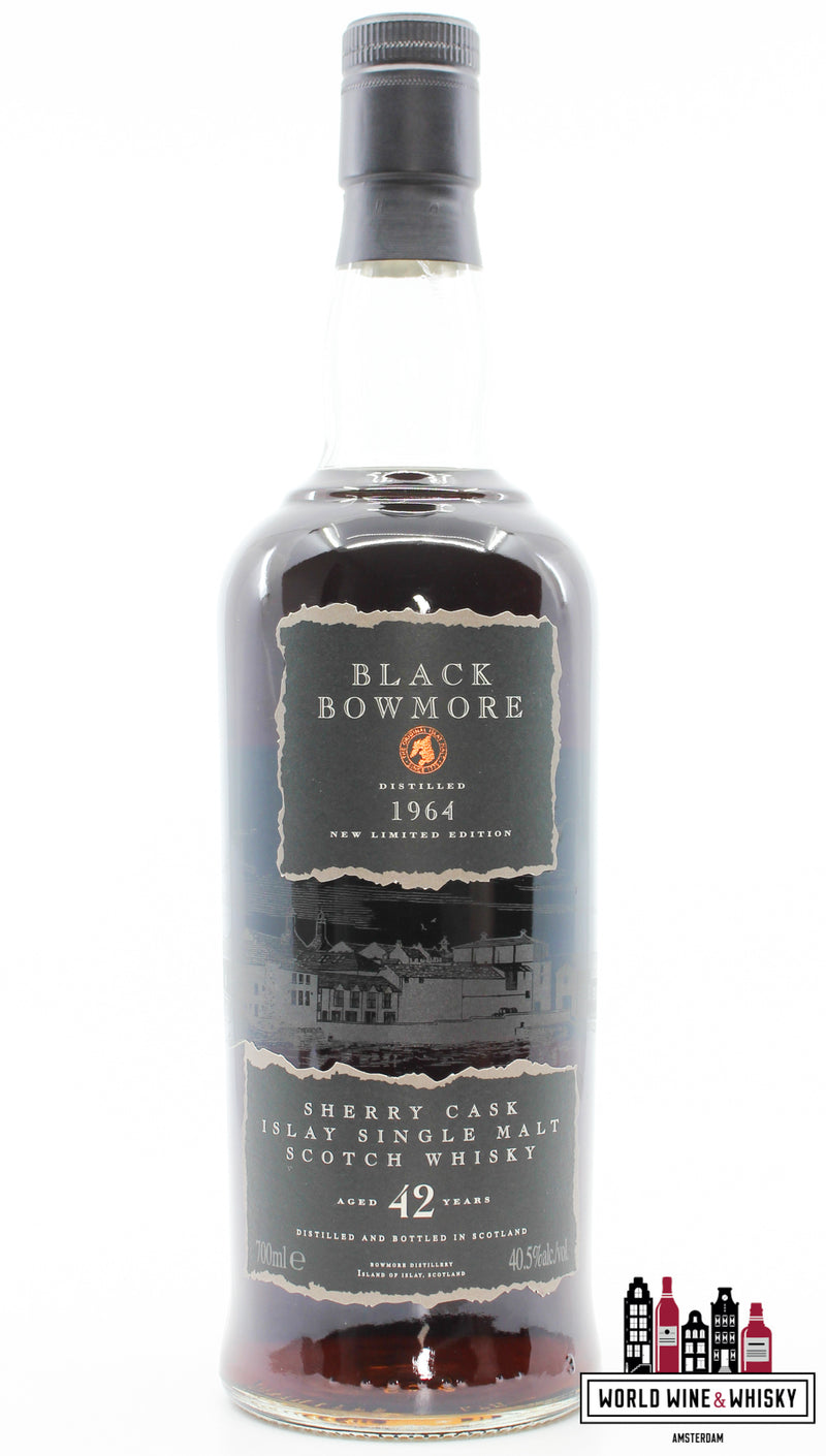 Bowmore 42 jaar oud 1964 2007 - Zwart Bowmore - De trilogie 40,5% (1 van 827)