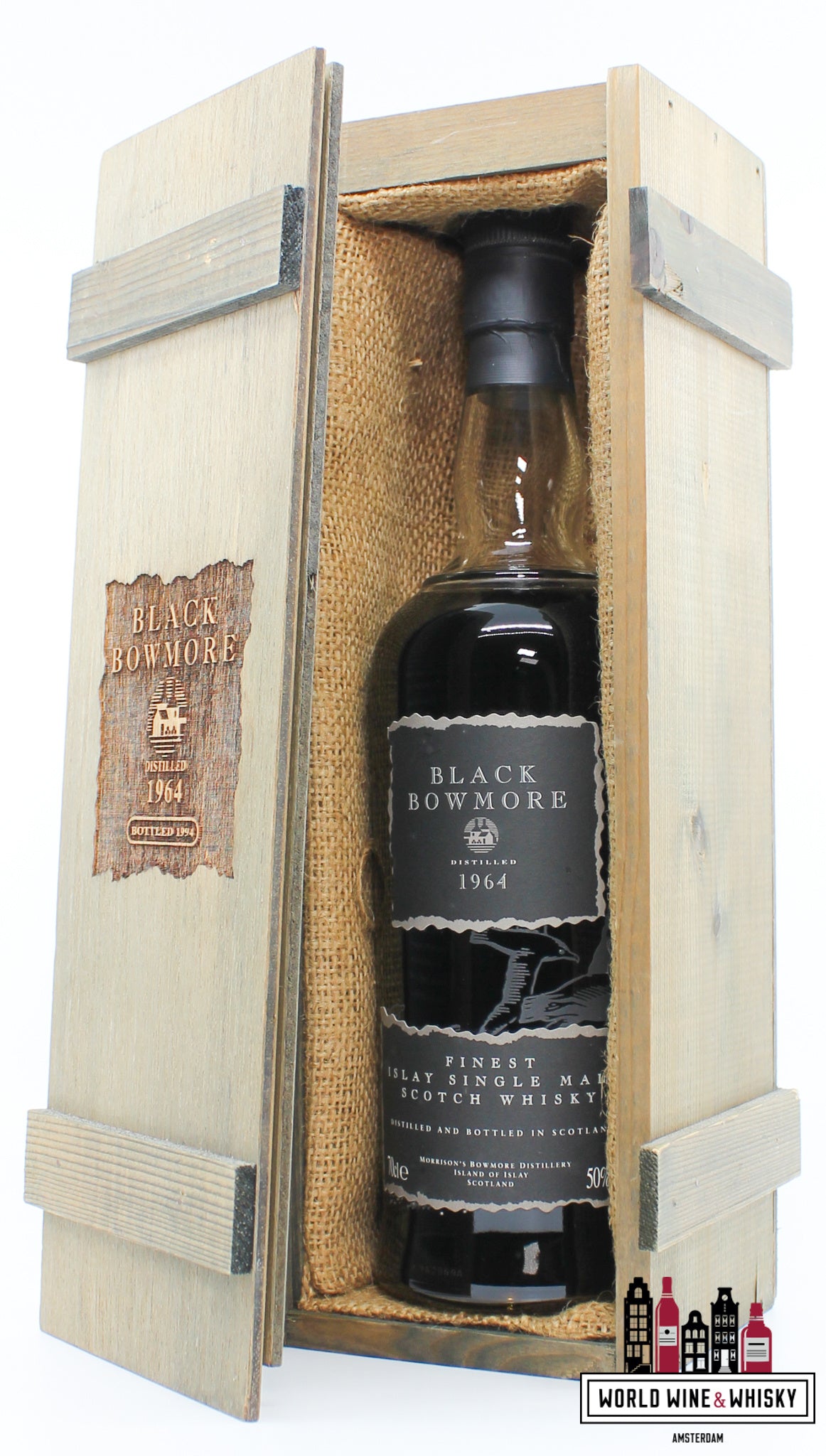 Bowmore Black 30 Years Old 1964 1994 - 2e release - Limited Edition 50% (1 van 2000)