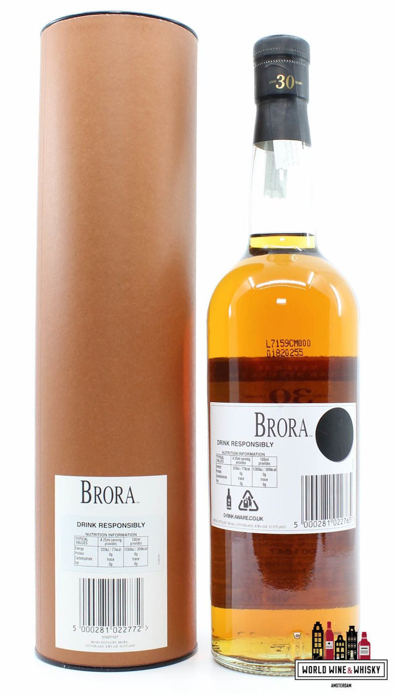 Brora 30 Years Old 1977 2007 6e release - Gesloten distilleerderij 55,7% (1 van 2958)