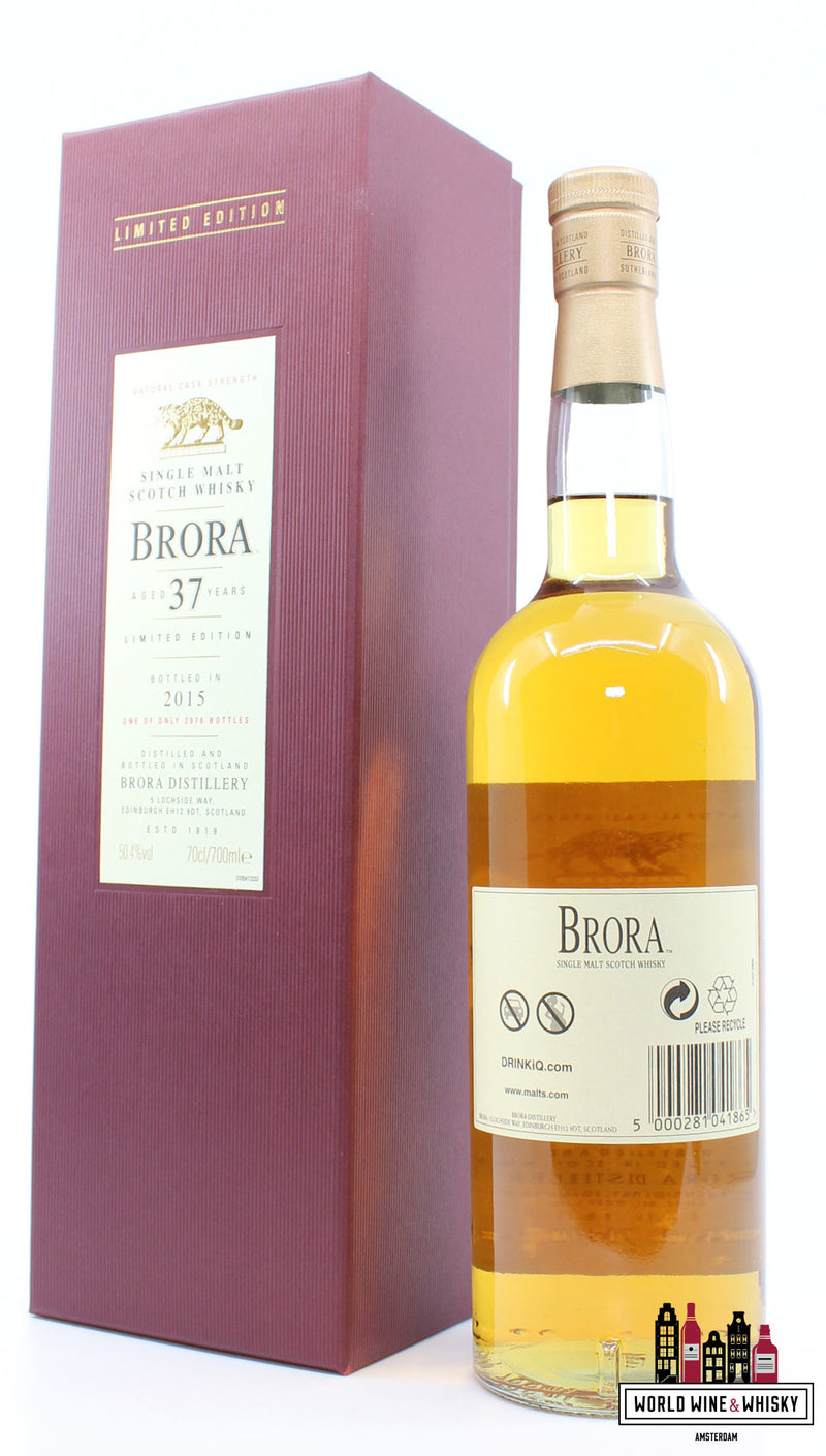Brora 37 Years Old 1977 2015 - 14e release - Limited Edition 50,4% (1 van 2976)