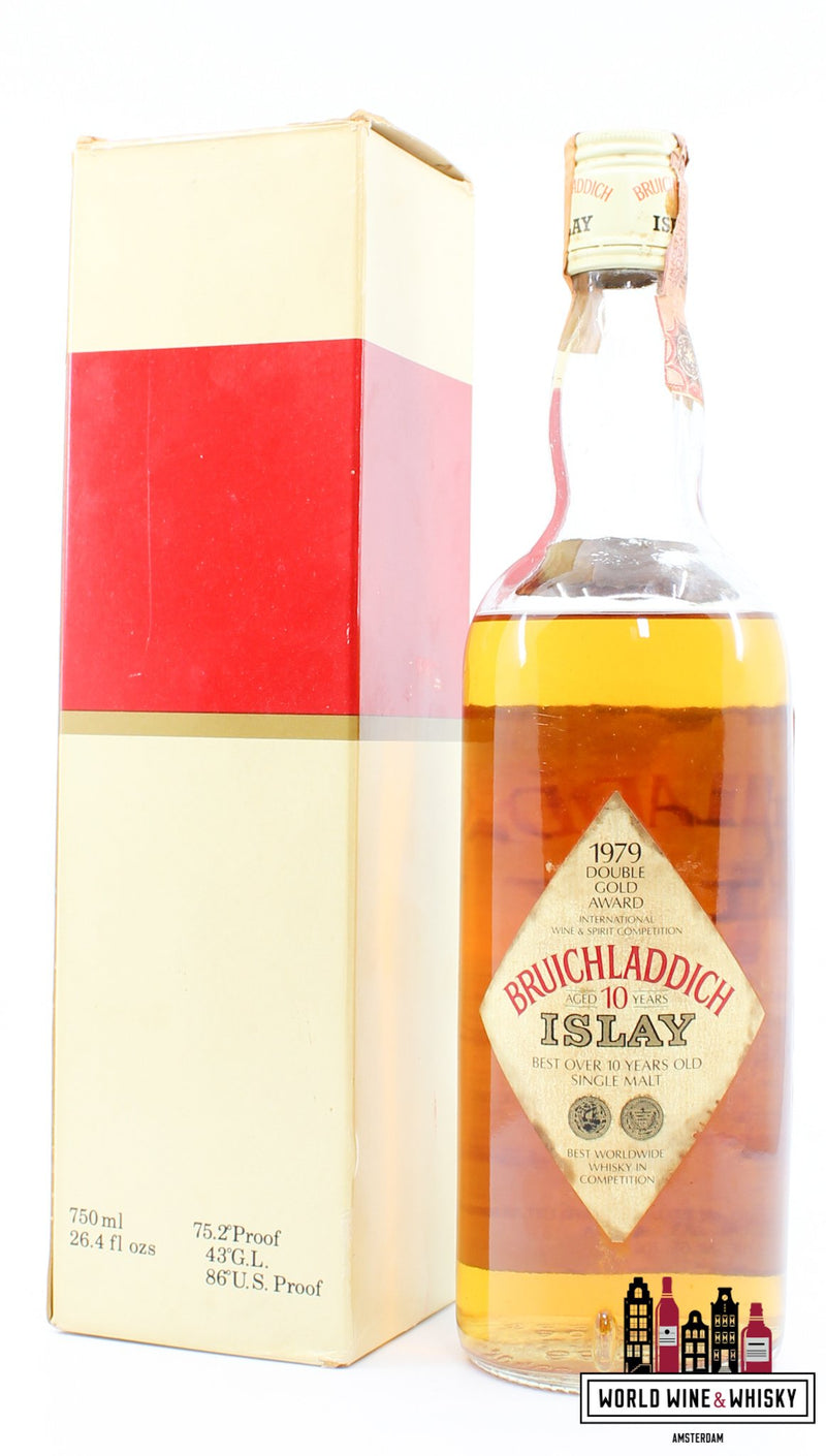 Bruichladdich 10 Jaar Oud - "Islay" - Moon Import SAS Genova 43% 75cl