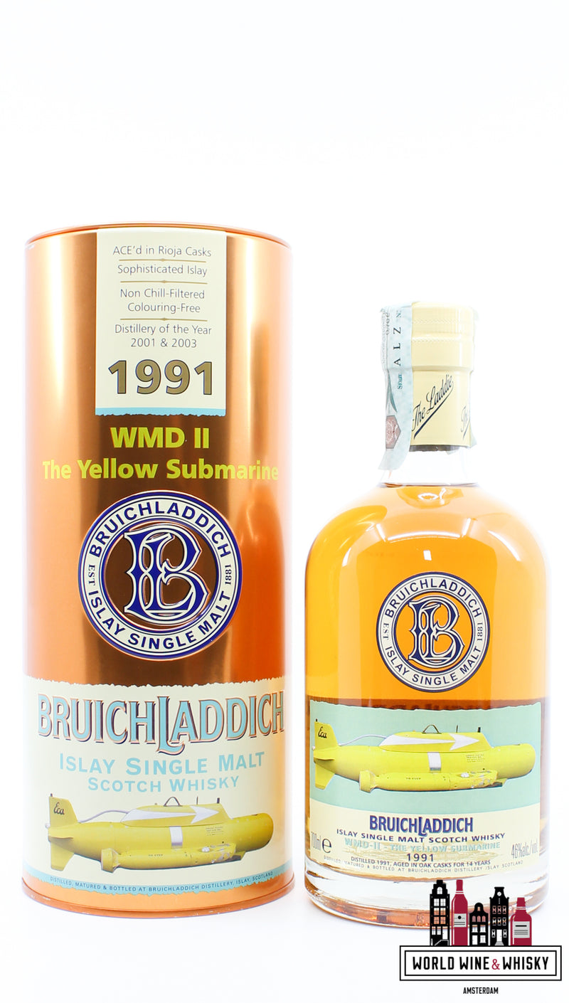 Bruichladdich 14 jaar oud 1991 2007 - WMD II - De gele onderzeeër 46%