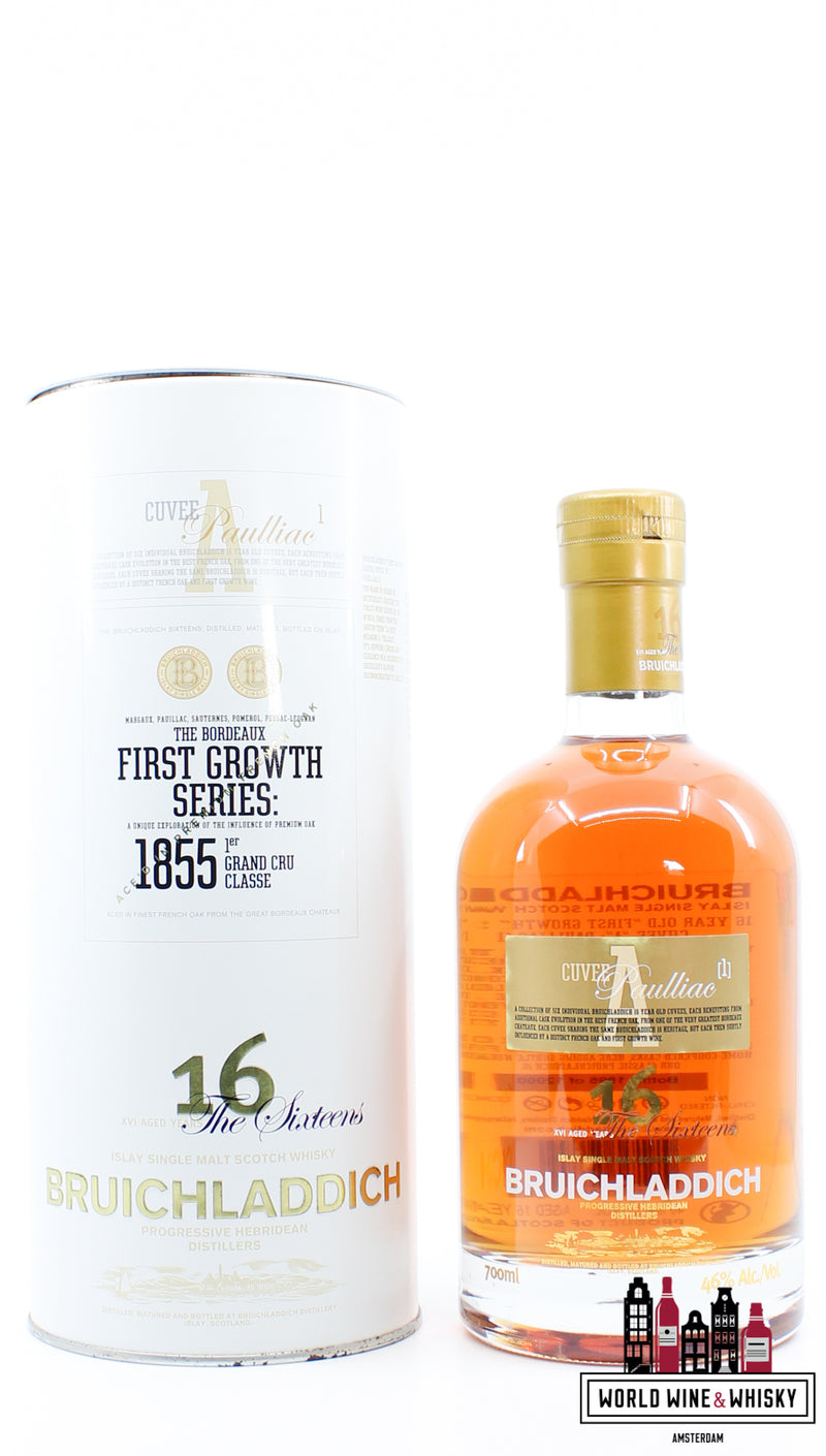 Bruichladdich 16 Years Old 2008 - Cuvee A - Pauillac - First Growth Series The Sixteens 46% (1 van 12000)