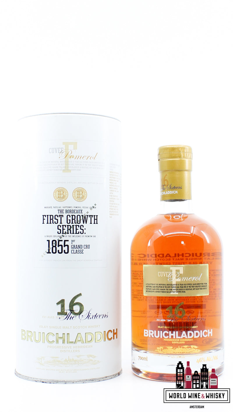 Bruichladdich 16 Years Old 2008 - Cuvee F Pomerol - First Growth Series The Sixteens 46% (1 van 12000)
