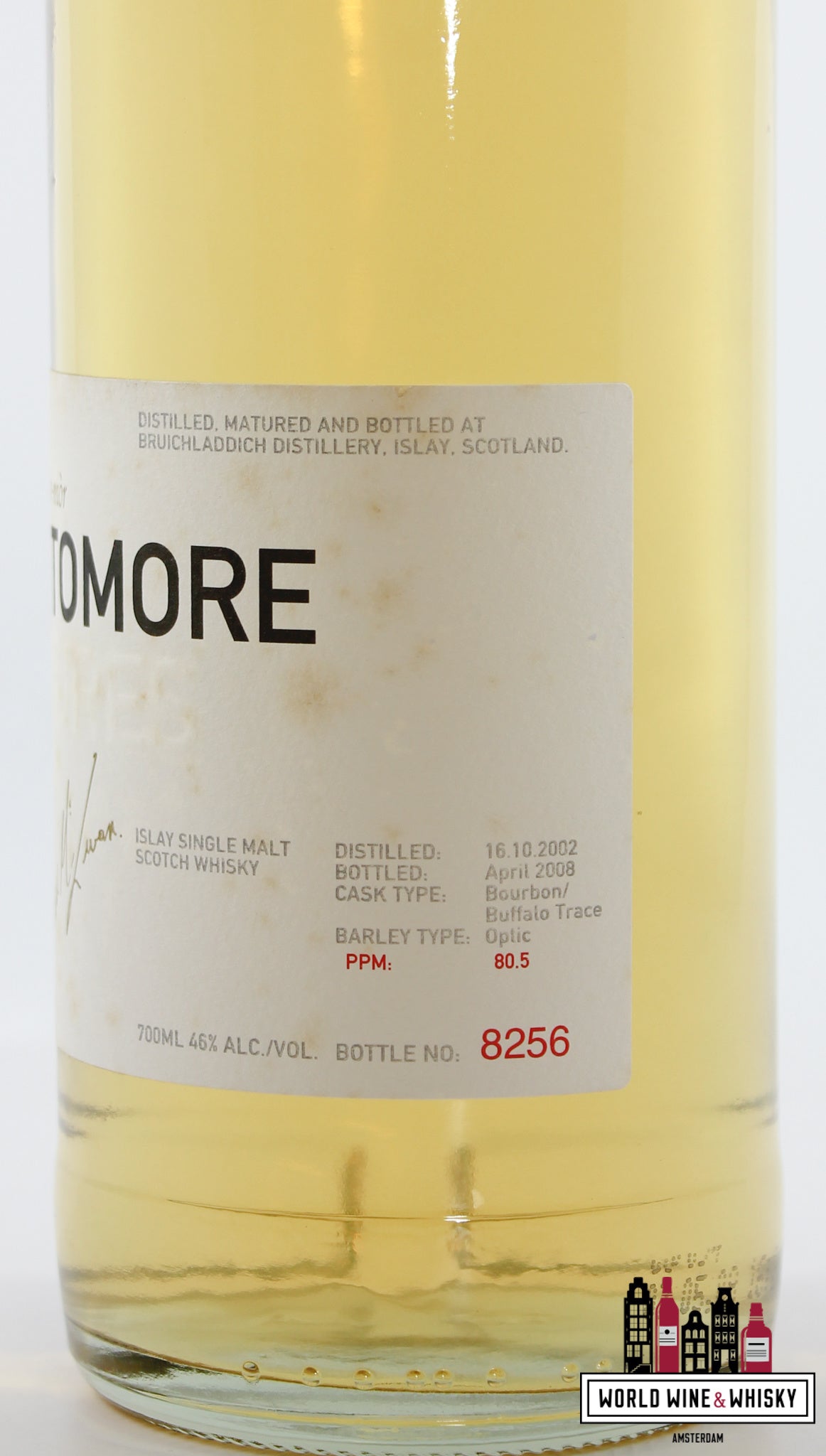 Bruichladdich 2002 2008 - Octomore - Ochdamh-mor - PPM 80,5 46% (1 van 9600)