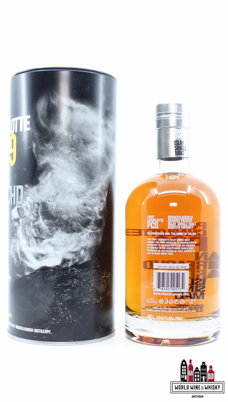 Bruichladdich Port Charlotte 9 jaar oud 2002 2011 - PC9 - Een Ataireachd Ard 59,2% (1 van 6000)