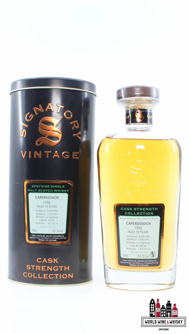 Caperdonich 19 Years Old 1992 2011 - Cask Strength Collection - Signatory Vintage - Cask 46238 57,3% (1 van 273)