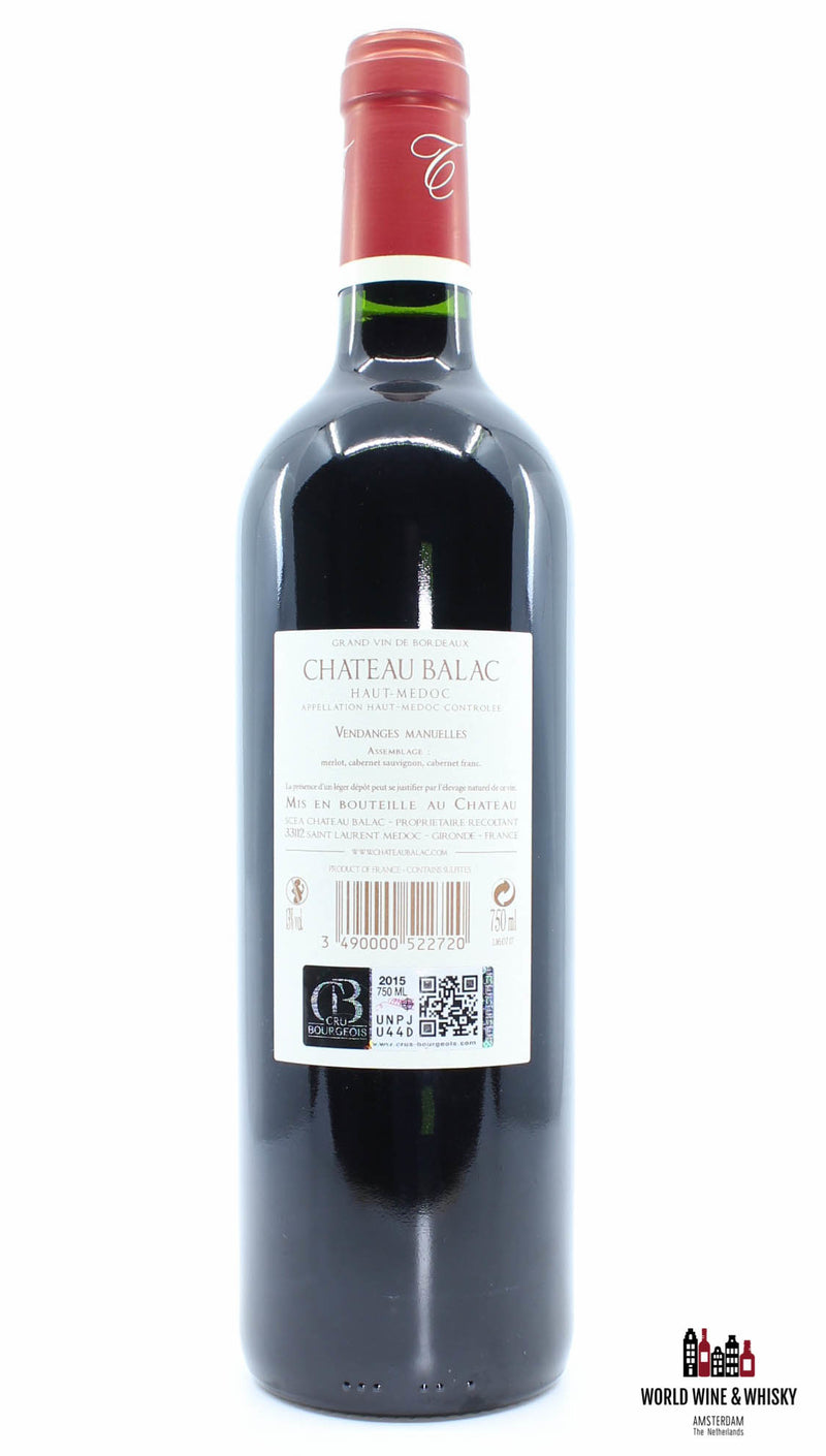 Chateau Balac 2015 - Haut-Medoc - Cru Bourgeois