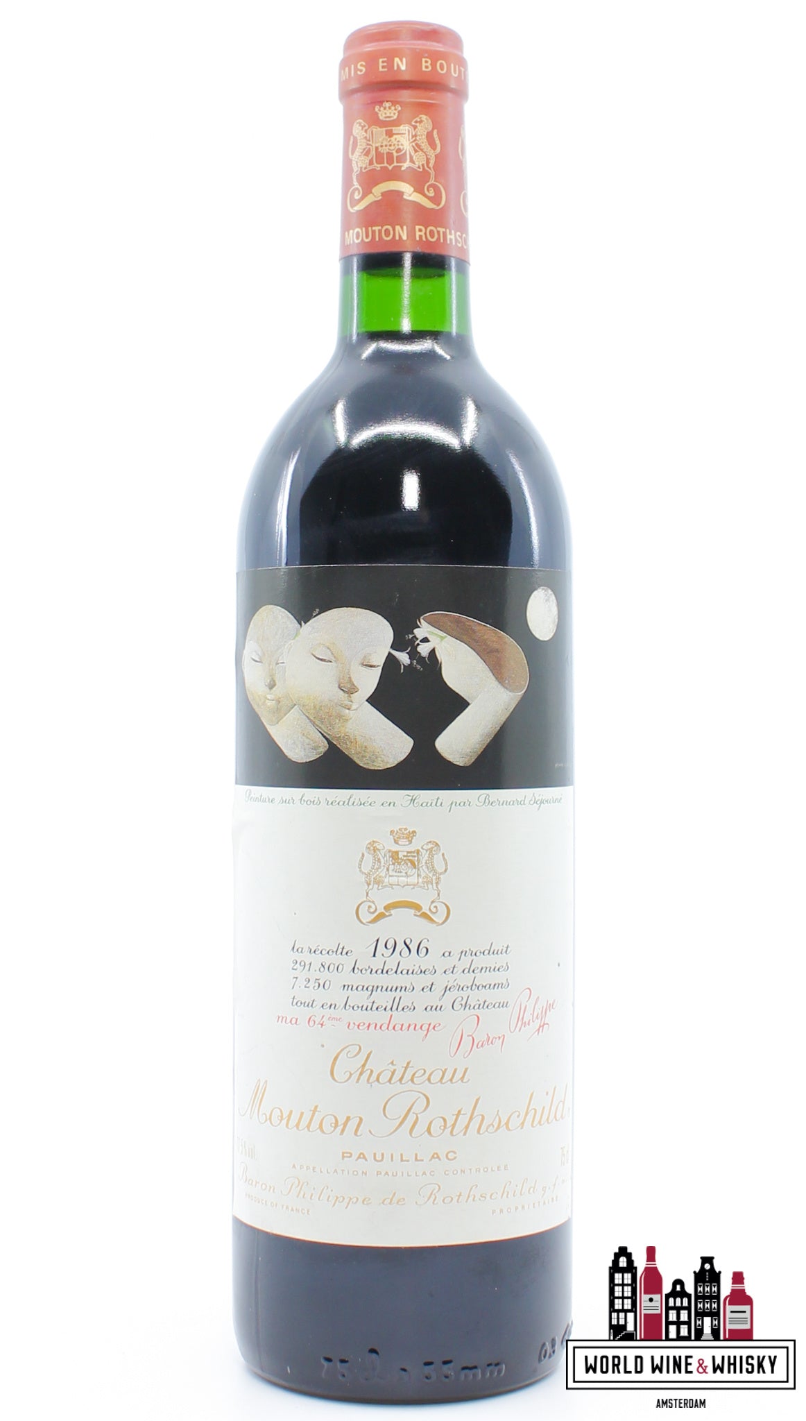 Chateau Mouton Rothschild 1986 (100 Parkerpunten)