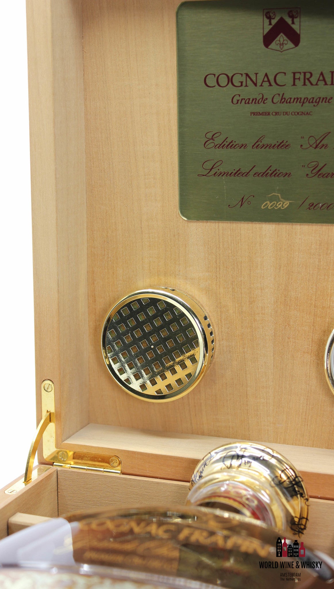 Cognac Frapin - Grande Champagne - VIP XO 2000 in OWC (24K goud verguld)