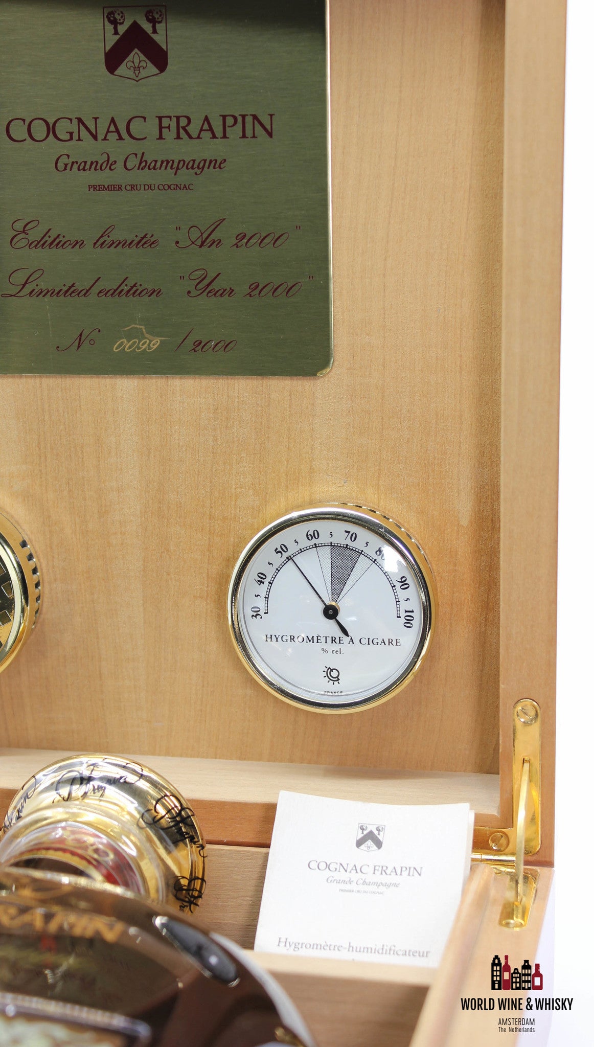 Cognac Frapin - Grande Champagne - VIP XO 2000 in OWC (24K goud verguld)