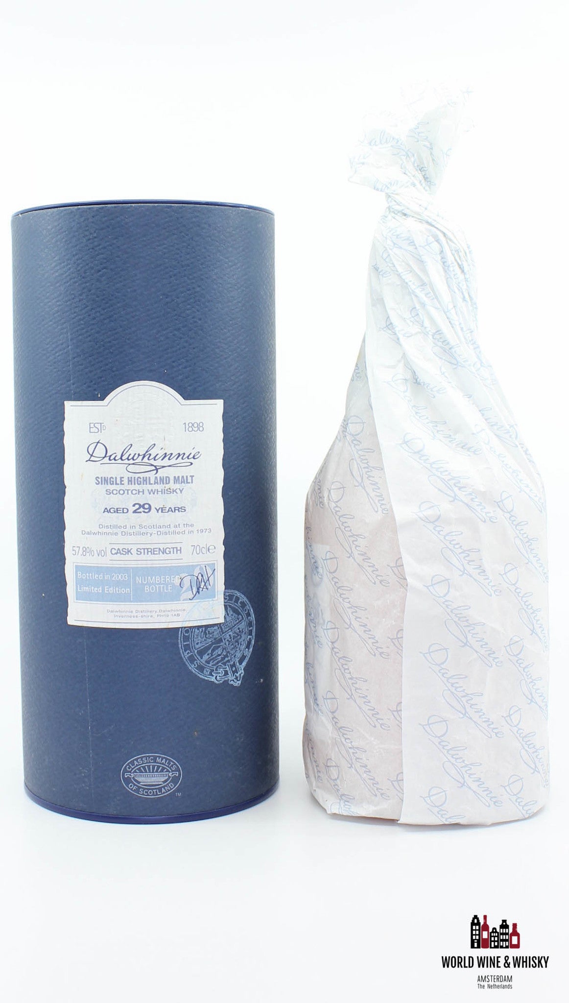 Dalwhinnie 29 jaar oud 1973 2003 Gelimiteerde editie 57,8%