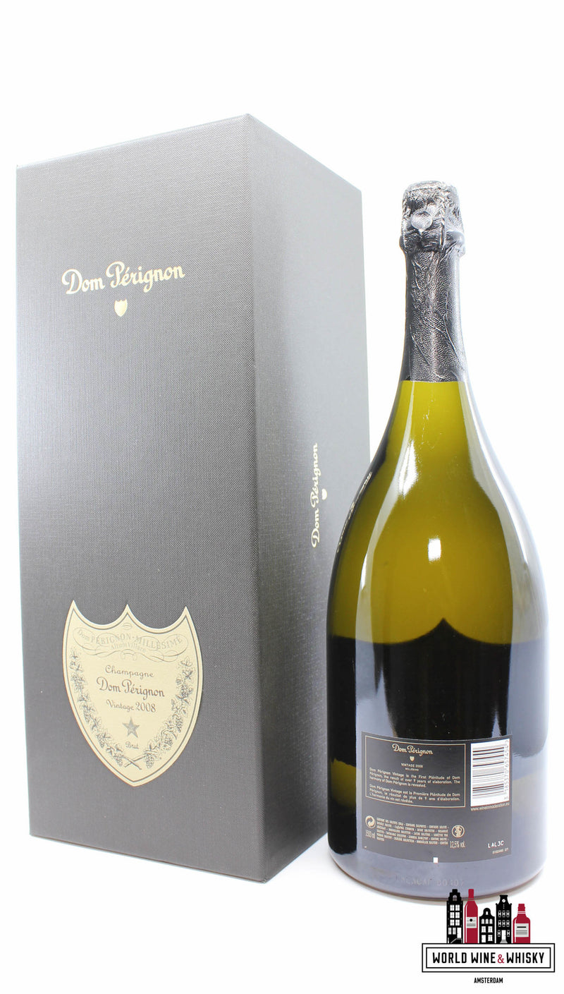Dom Perignon 2008 Vintage Magnum - Champagne Brut 1,5 liter - (in luxe geschenkdoos)