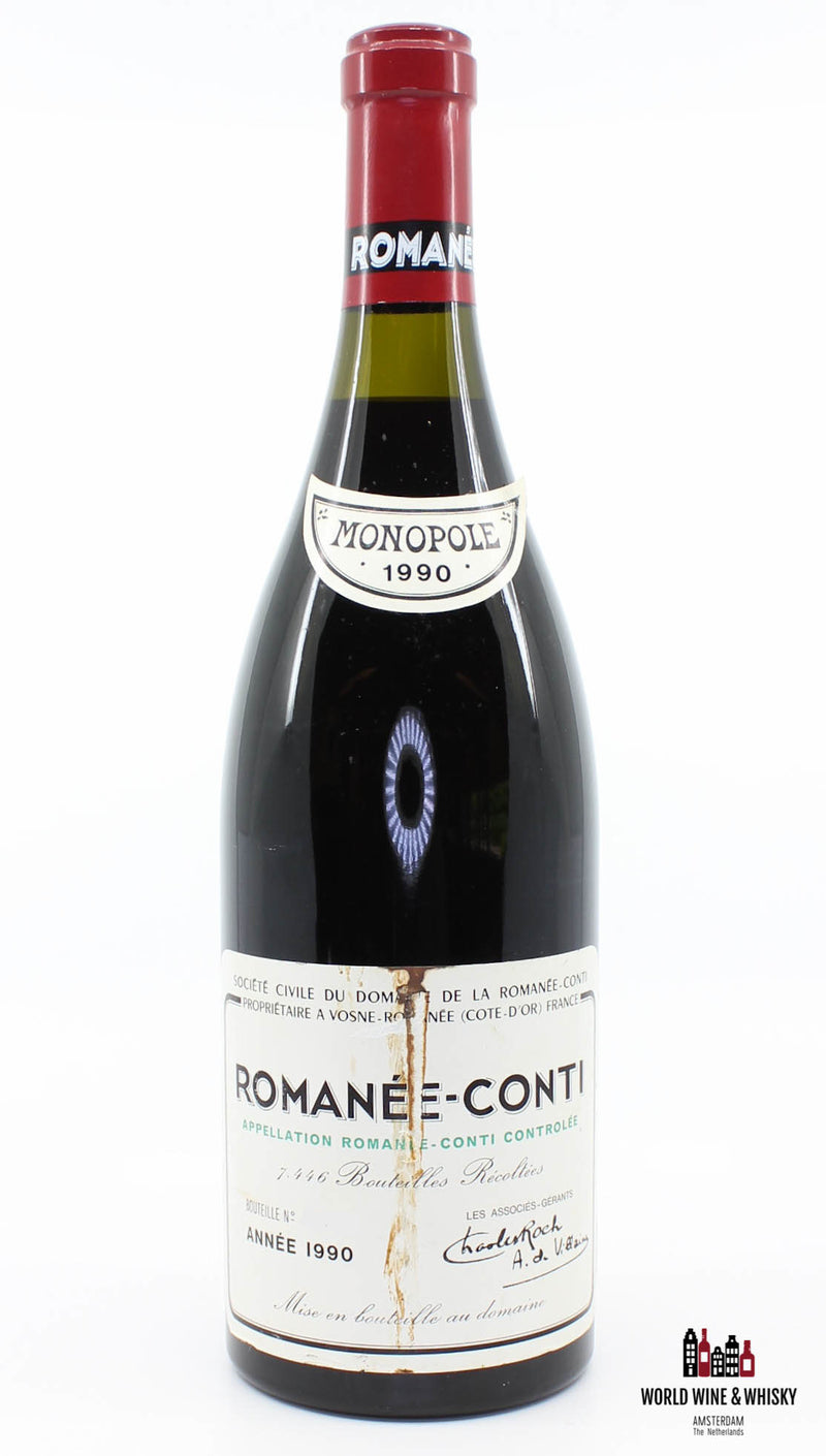 Domaine de la Romanée Conti (DRC) - Romanée-Conti 1990 - Geïnspecteerd door Chai Consultant/WineFraud