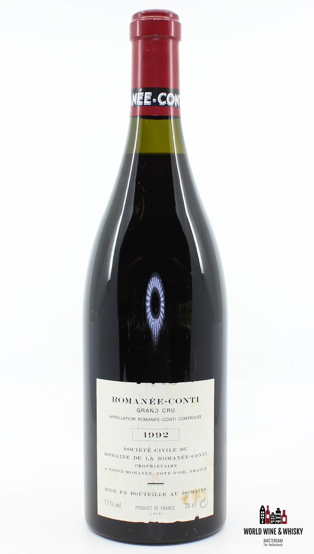 Domaine de la Romanée-Conti (DRC) - Romanée-Conti 1992 - Geïnspecteerd door Chai Consultant/WineFraud