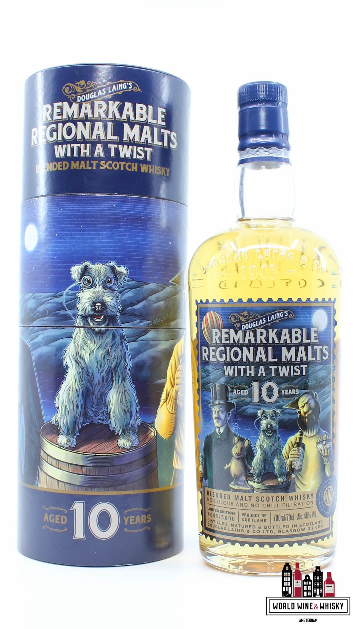 Douglas Laing's 10 Years Old 2018 - Opmerkelijke regionale mouten met een twist - 70-jarig jubileum 48% (1 van 5000)