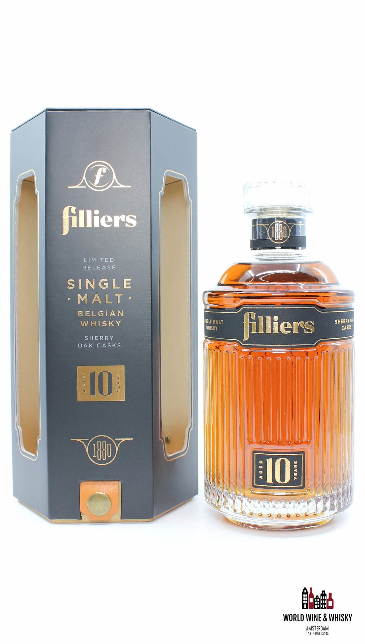 Filliers 10 Years Old 2019 - Batch 1 - Limited Release - Belgische Whisky 43% (1 van 2000)