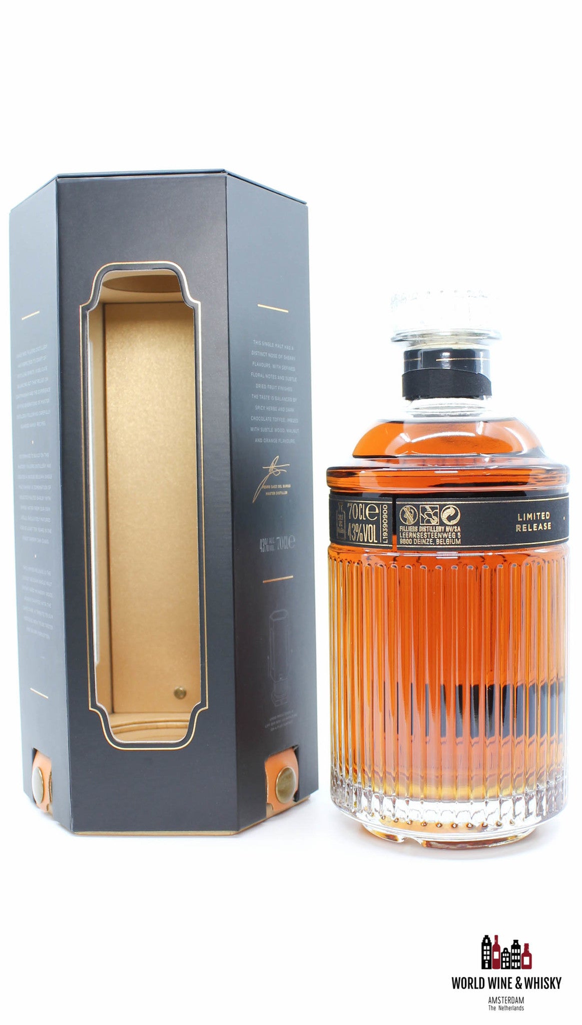 Filliers 10 Years Old 2019 - Batch 1 - Limited Release - Belgische Whisky 43% (1 van 2000)