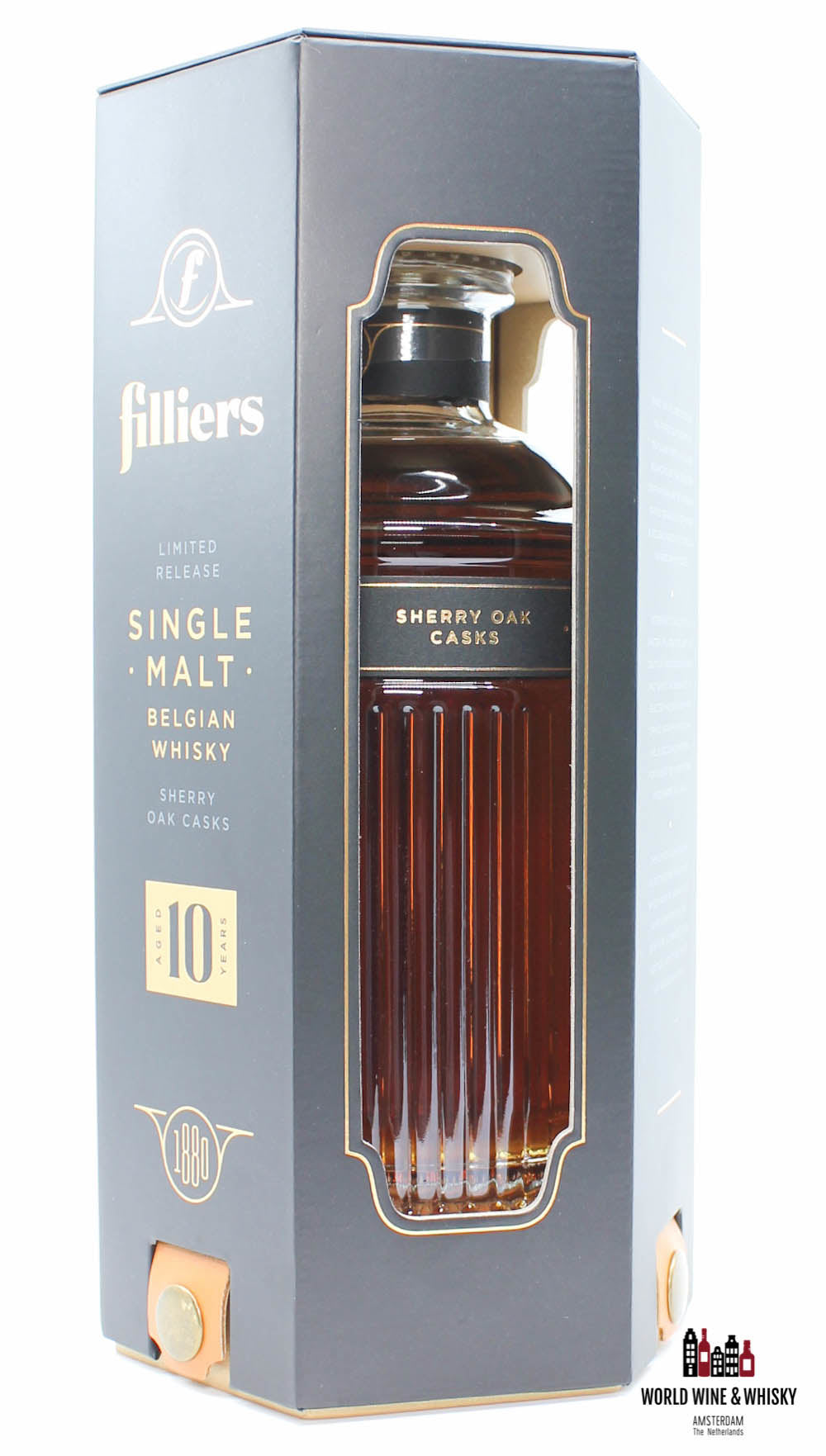 Filliers 10 Years Old 2019 - Batch 1 - Limited Release - Belgische Whisky 43% (1 van 2000)