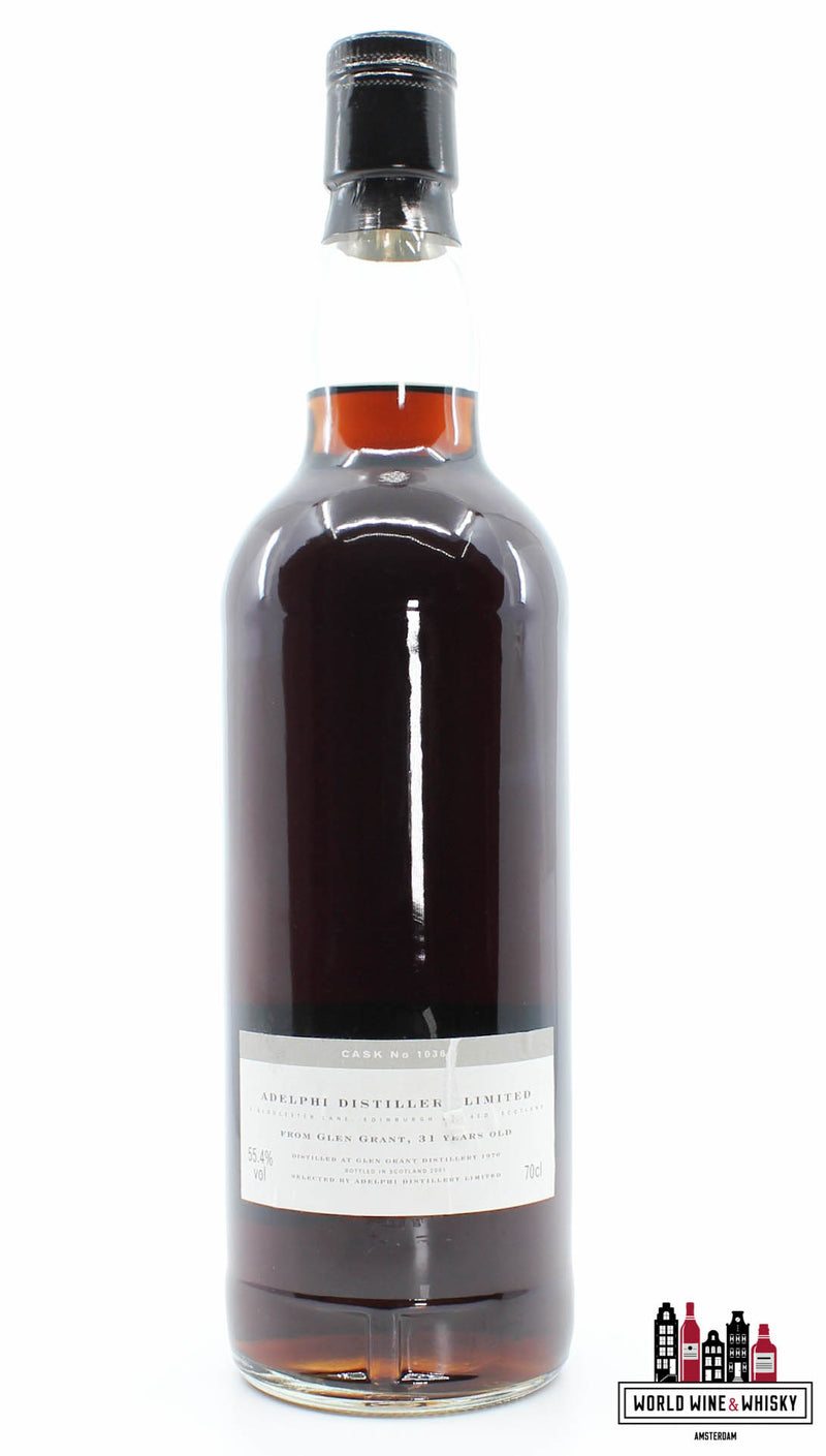 Glen Grant 31 jaar oud 1970 2001 - Vat 1036 - Adelphi Limited 55,4% (1 van 485)