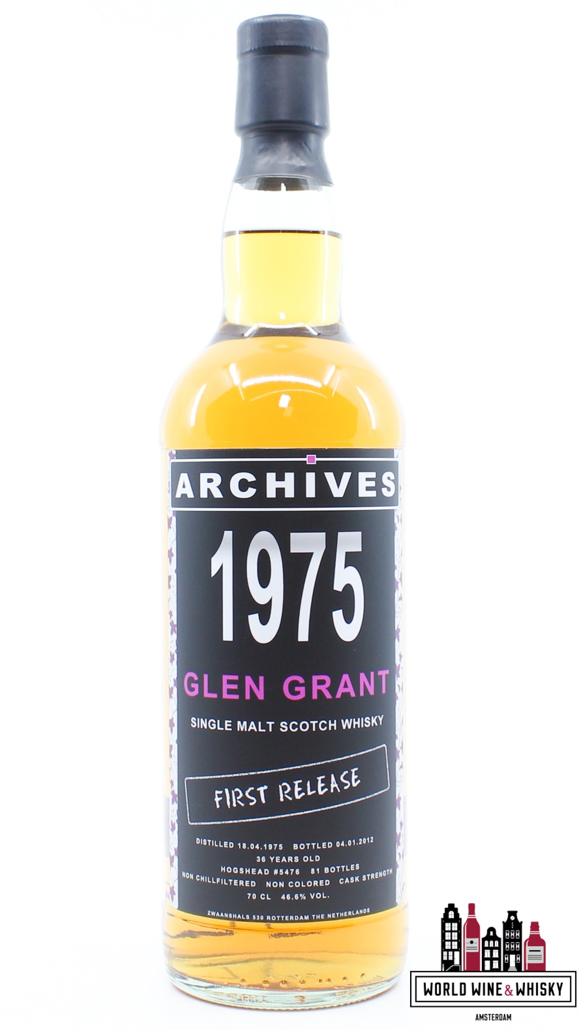 Glen Grant 36 jaar oud 1975 2012 - Archief - Eerste release - Cask 5476 46,6% (1 van 81)