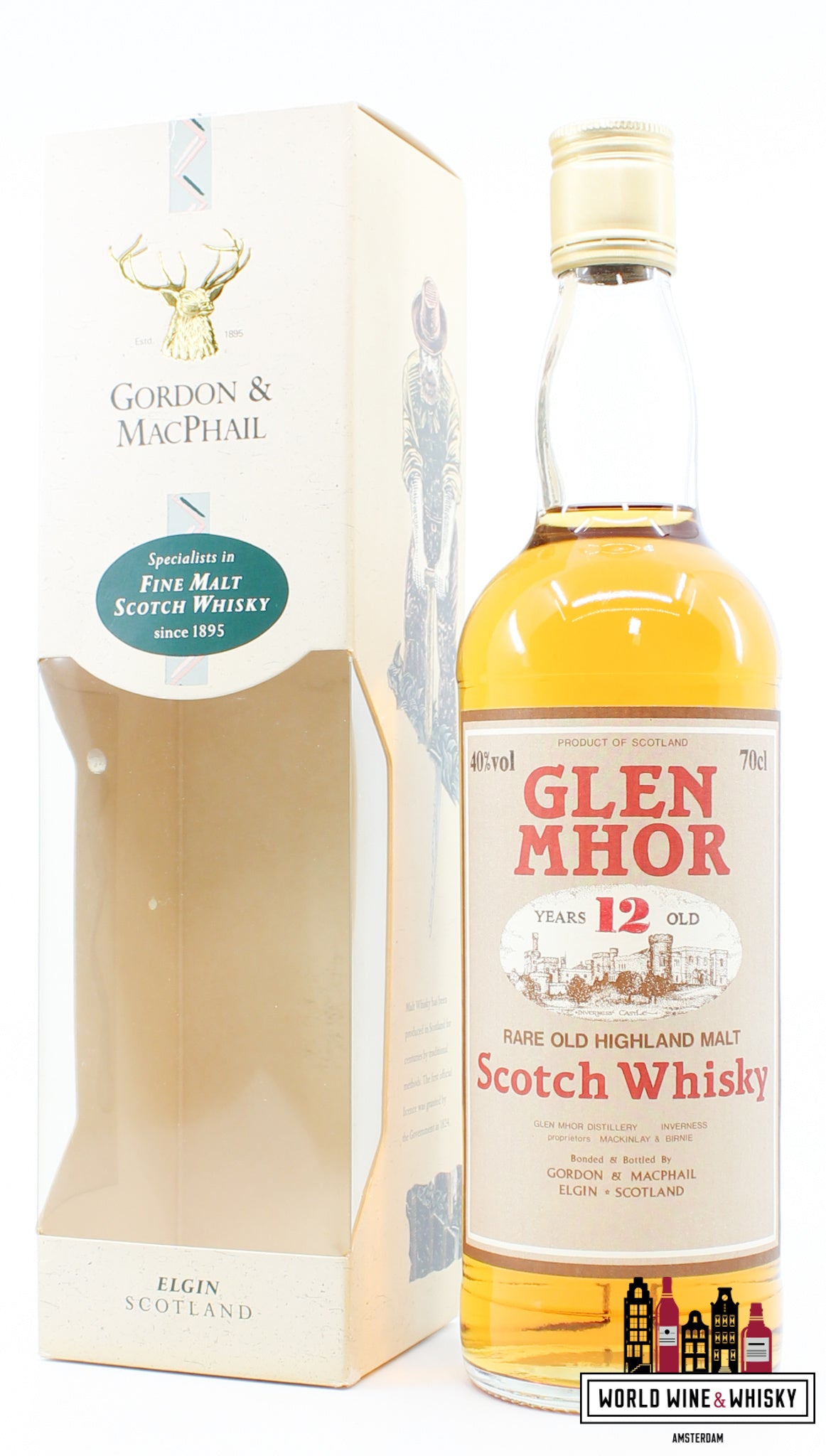 Glen Mhor 12 Years Old 1996 - Zeldzame Old Highland Malt - Gordon &amp; MacPhail 40%