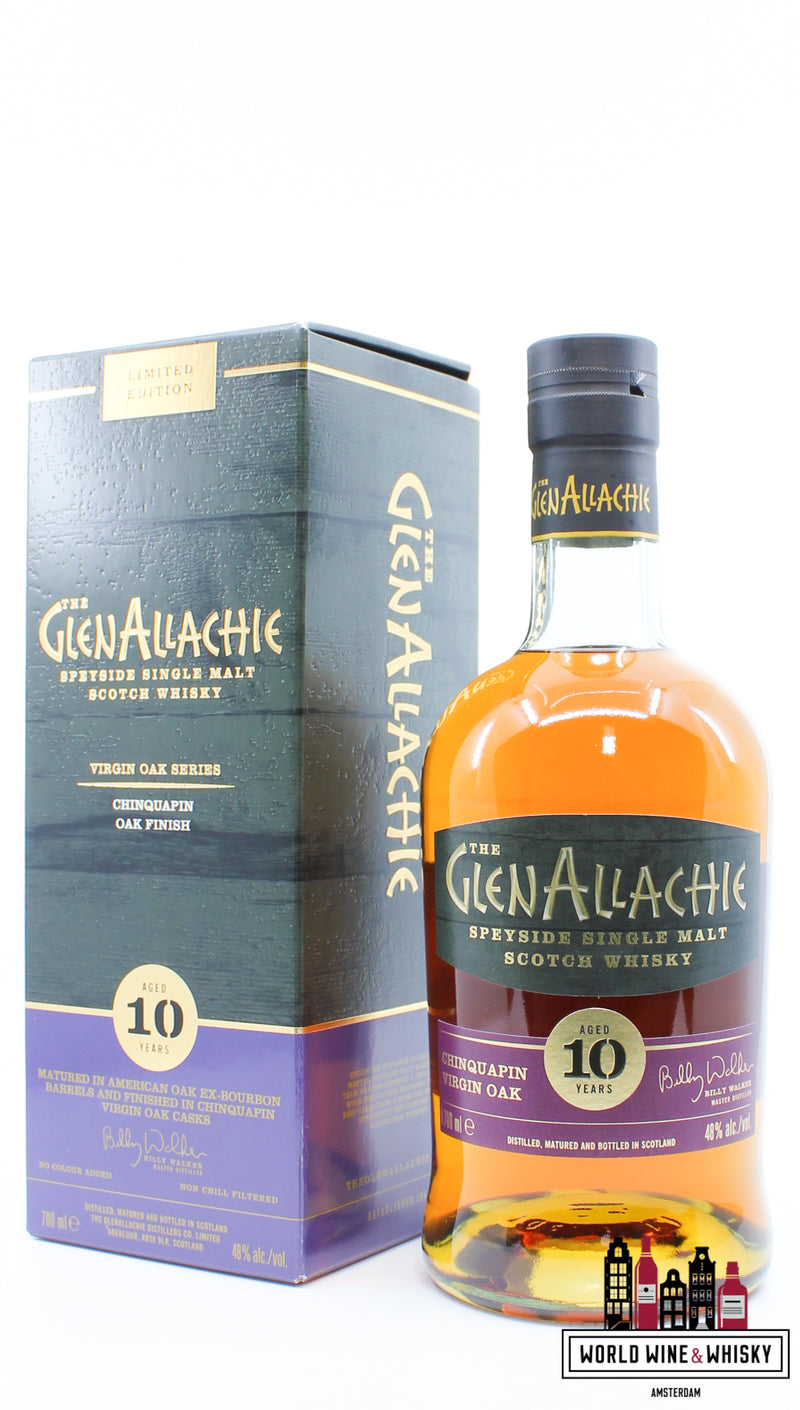 Glenallachie 10 jaar oud 2022 - Virgin Oak-serie - Chinquapin eiken afwerking 48%