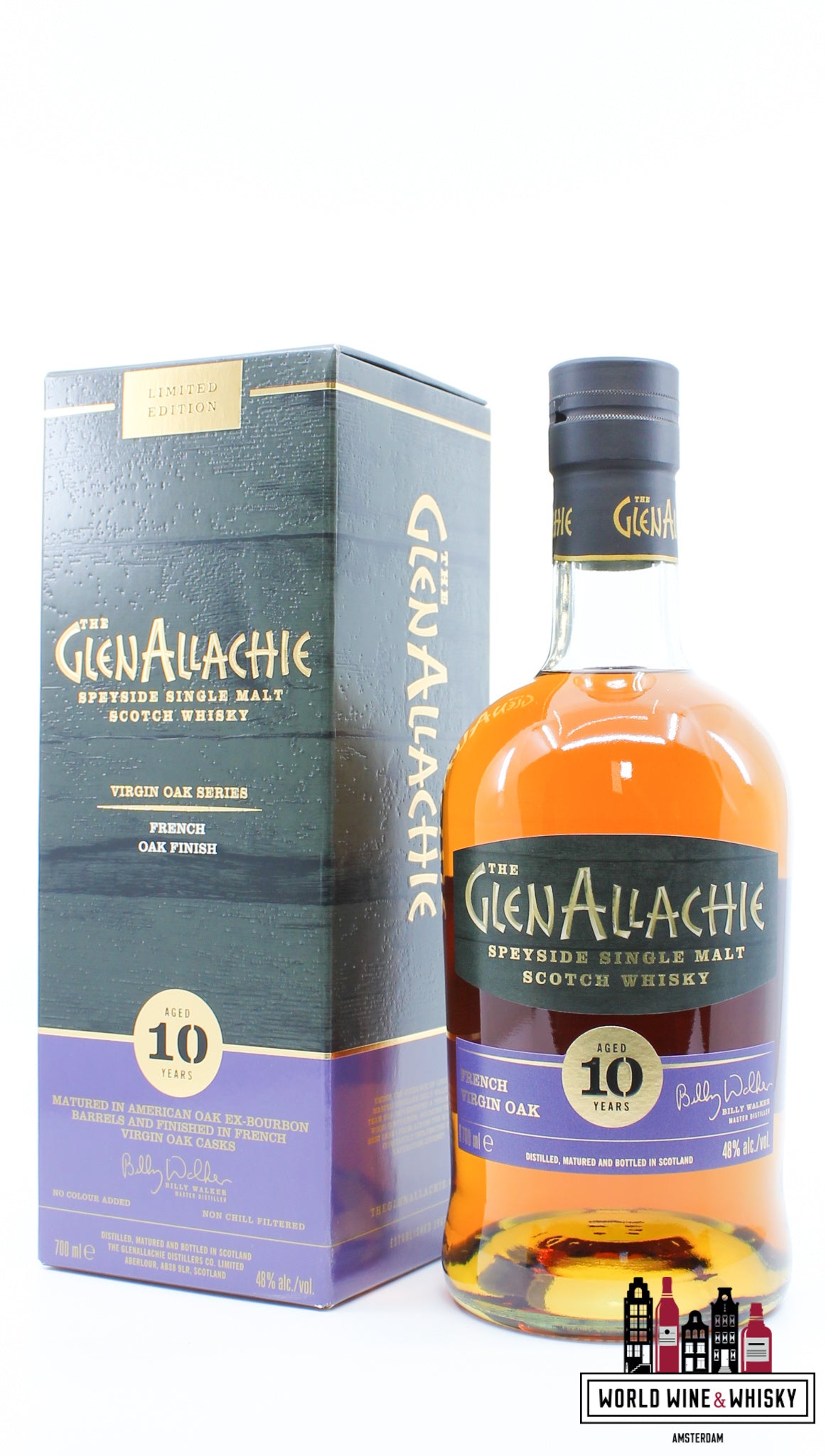 Glenallachie 10 jaar oud 2022 - Virgin Oak-serie - Franse eiken afwerking 48%