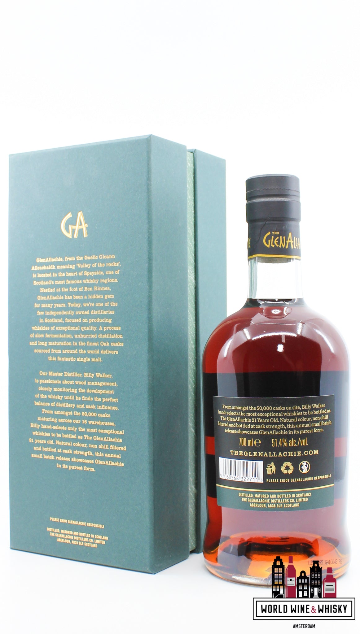 Glenallachie 21 jaar oud 2020 - Batchnummer één 51,4% (1 van 1600)