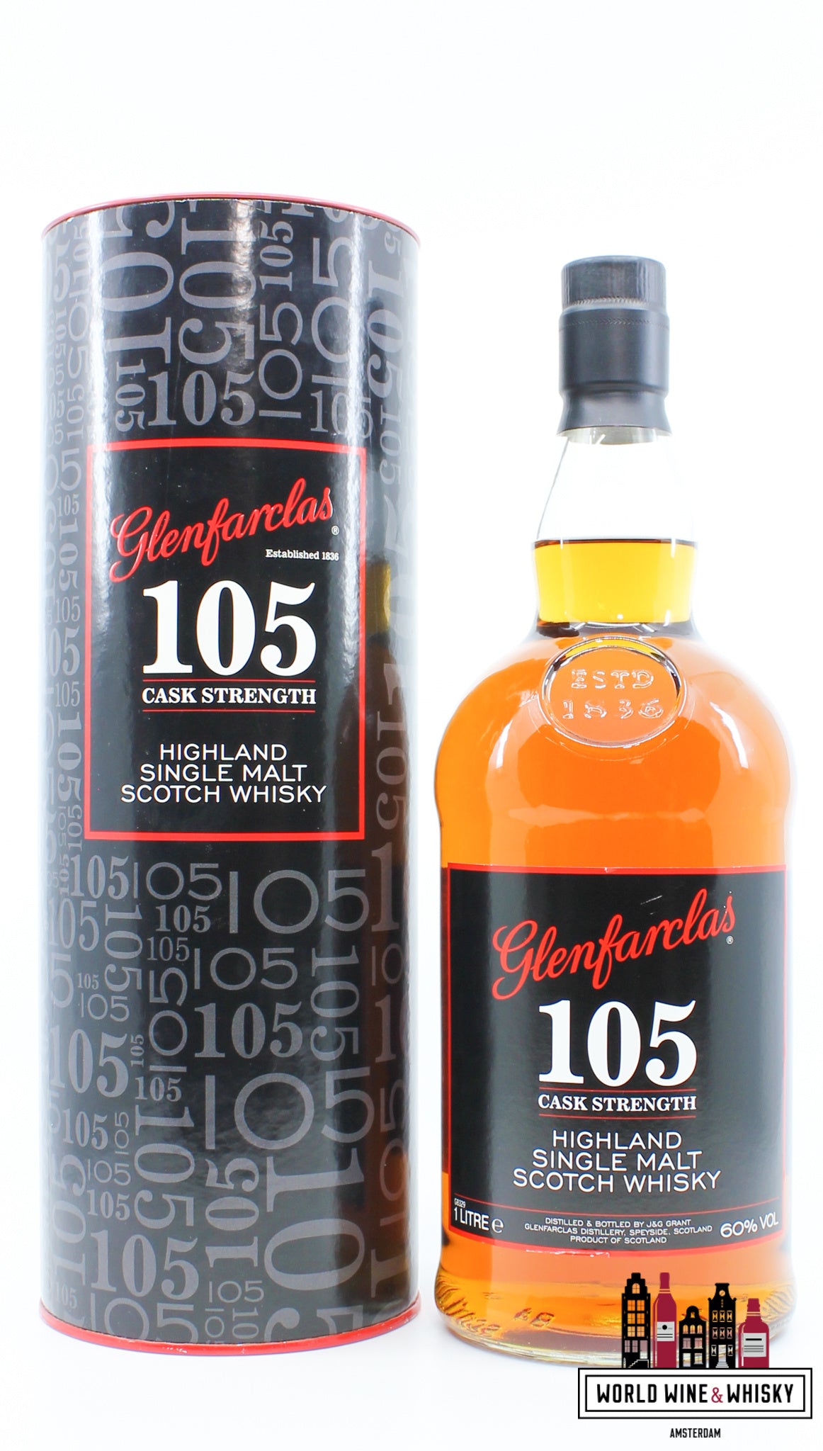 Glenfarclas 105 Vatsterkte 60% - 1 liter