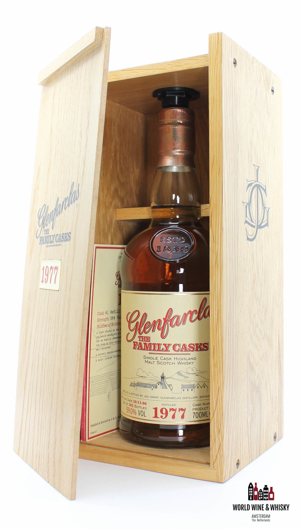 Glenfarclas 29 jaar oud 1977 2006 Vat 61 - De familievaten 59,0%