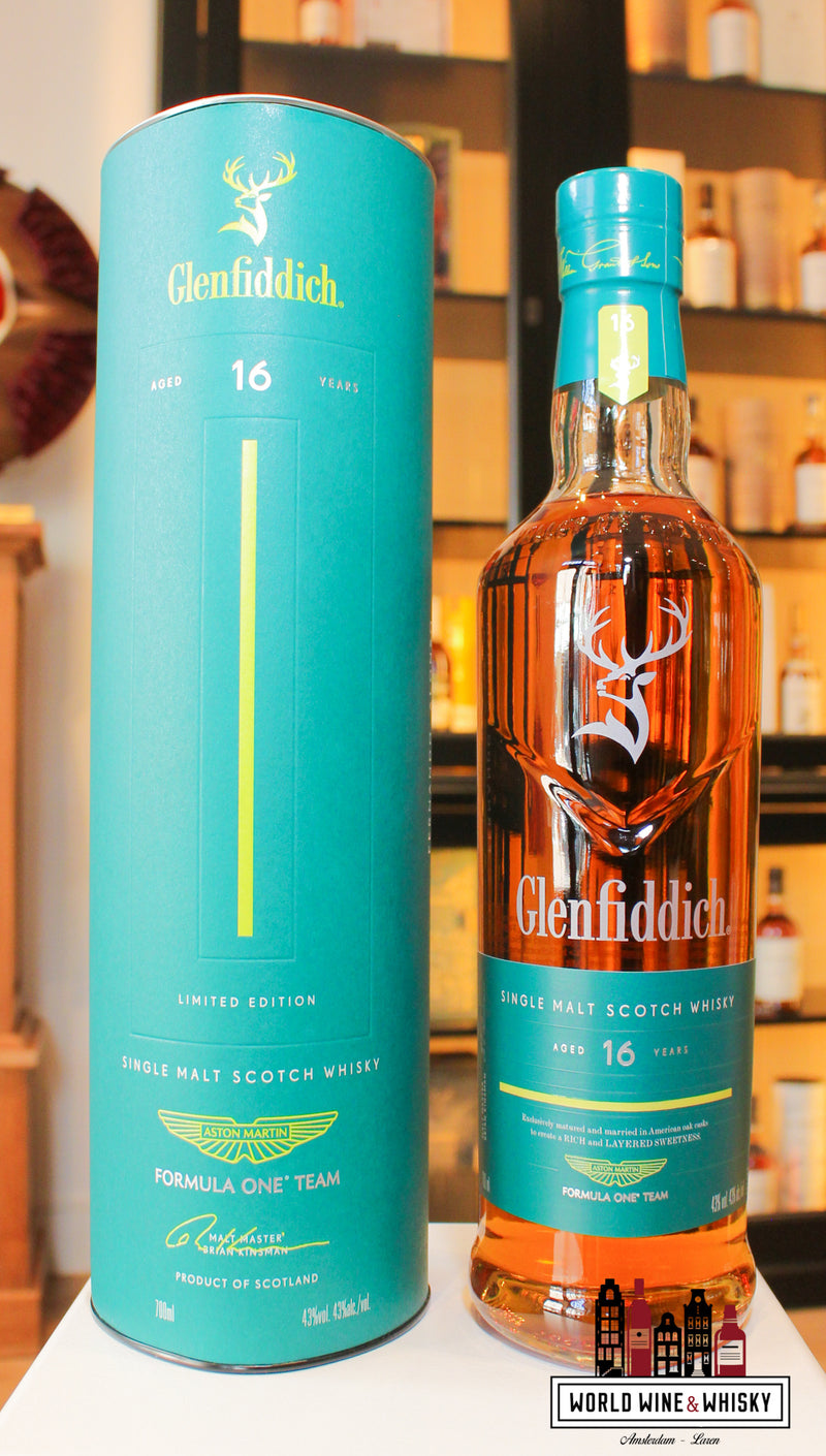 Glenfiddich 16 jaar oud 2025 - Aston Martin Formule 1 Team 43%