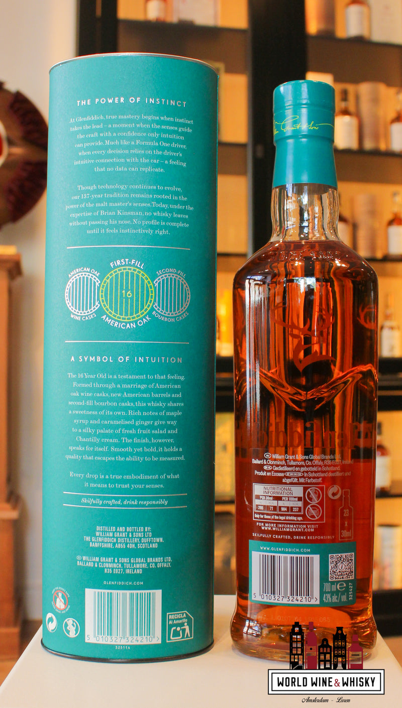Glenfiddich 16 jaar oud 2025 - Aston Martin Formule 1 Team 43%