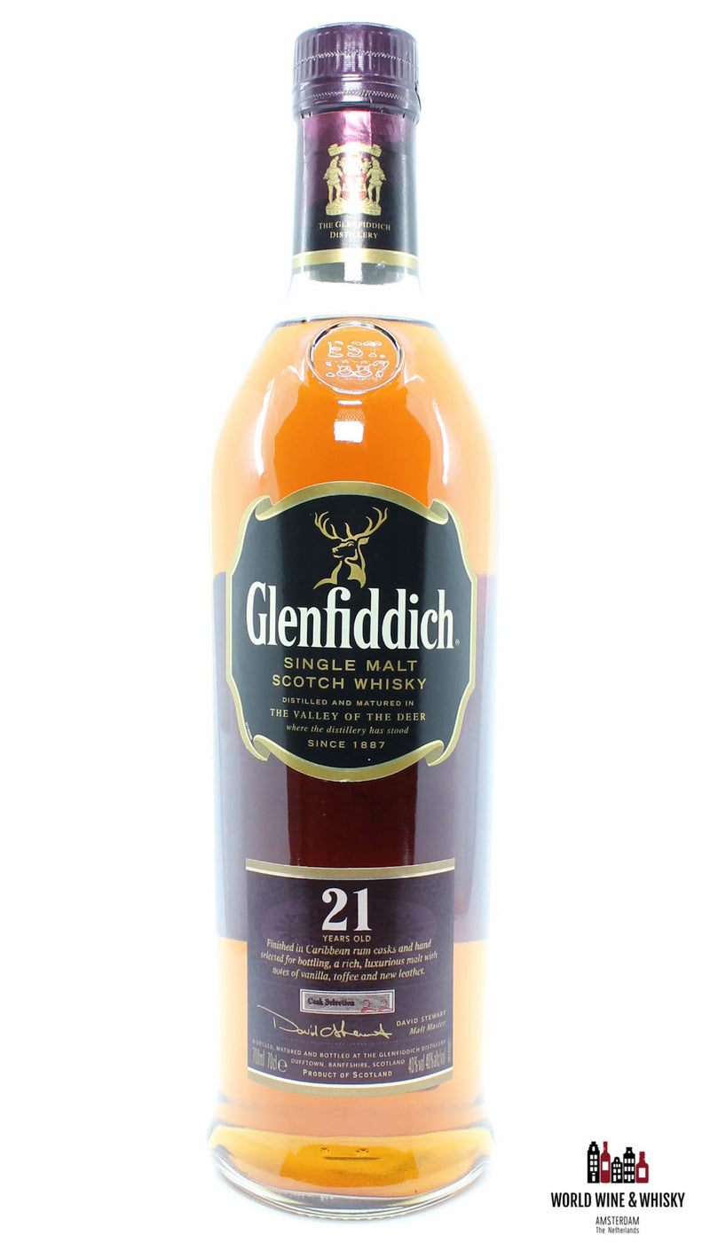 Glenfiddich 21 Years Old - Caribische Rum - Cask Selection 22 40% 700ml