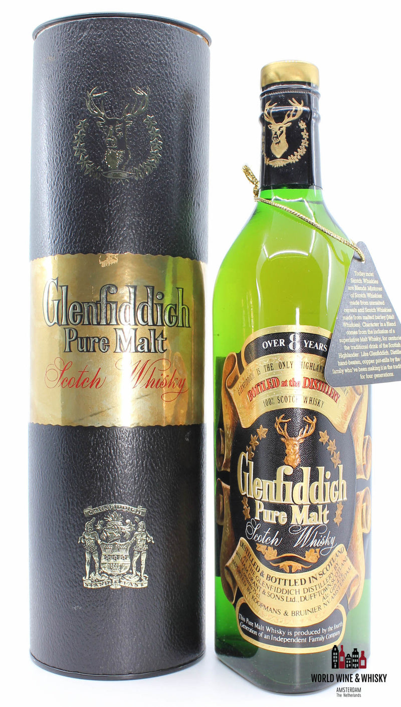 Glenfiddich 8 Years Old Pure Malt 43% 750ml (gebotteld in de jaren 70)