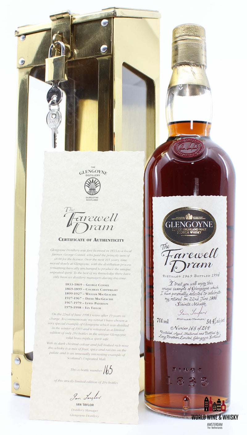 Glengoyne 29 Years 1969 1998 The Farewell Dram - volledige set 54,4% (1 van 204)