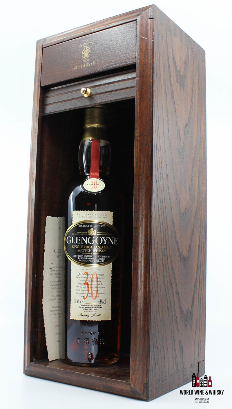 Glengoyne 30 Years Old 43% (in een grote luxe houten kist)